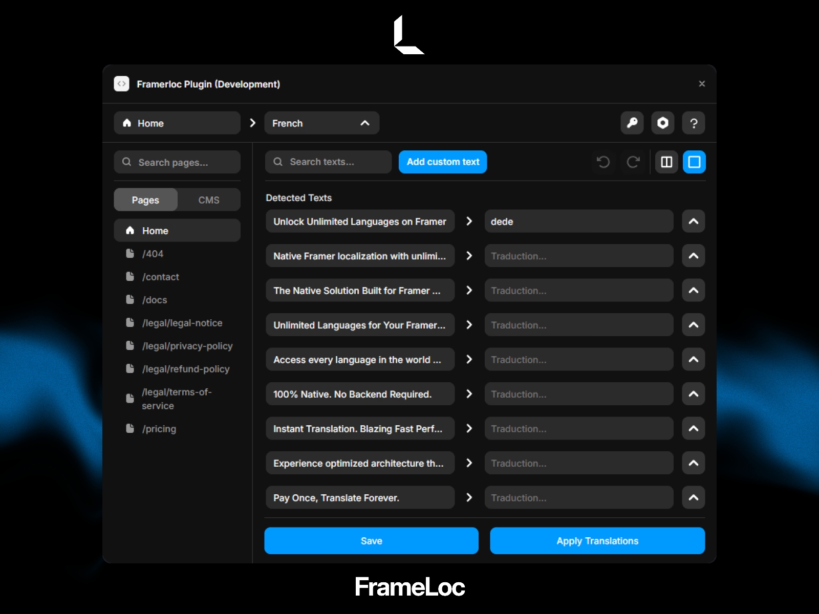 Thumbnail 1 for Frameloc, a Framer Marketplace template by Elias ALVES.