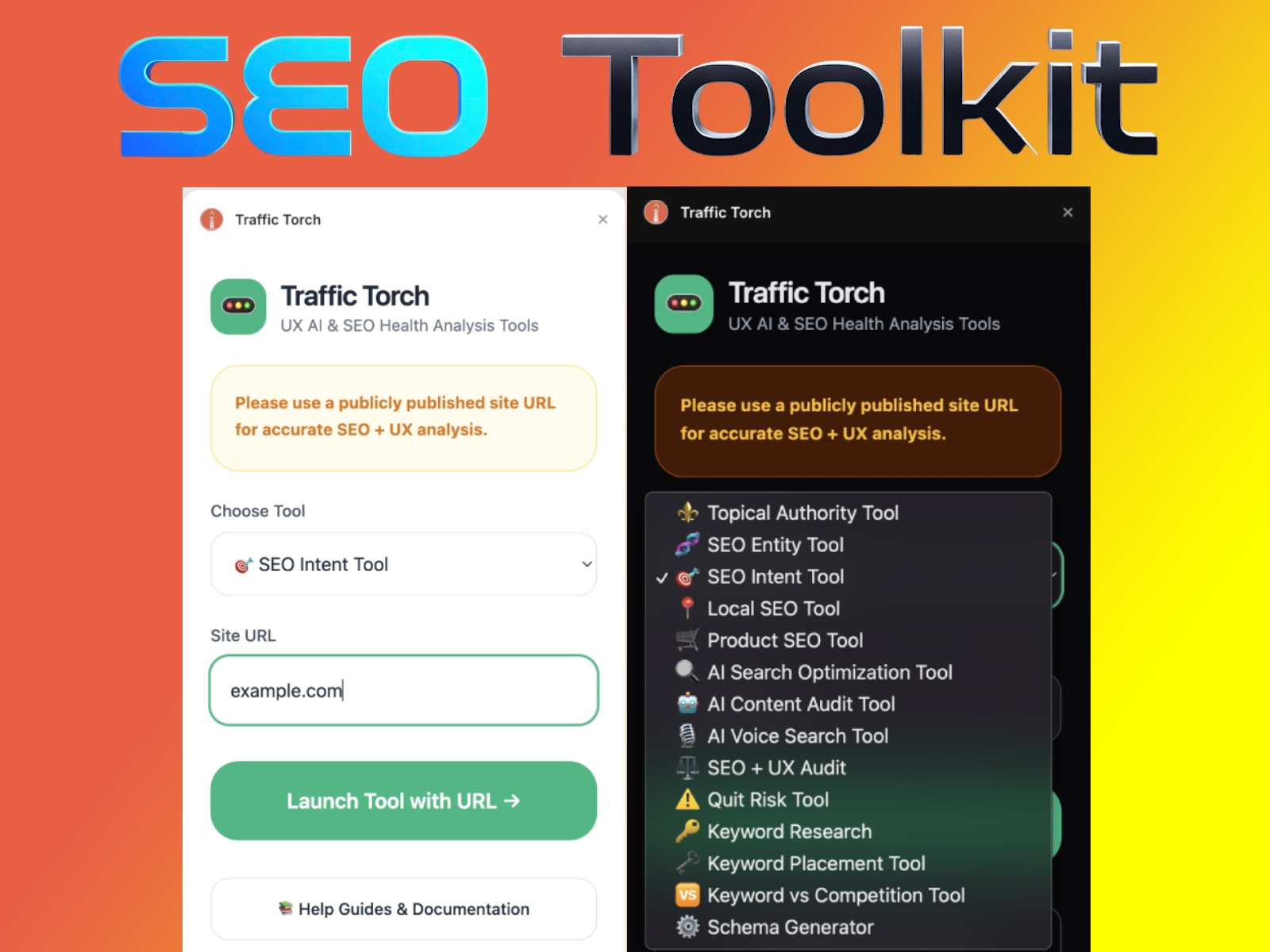 Thumbnail 1 for Traffic Torch, a Framer Marketplace template by Ylia Callan.
