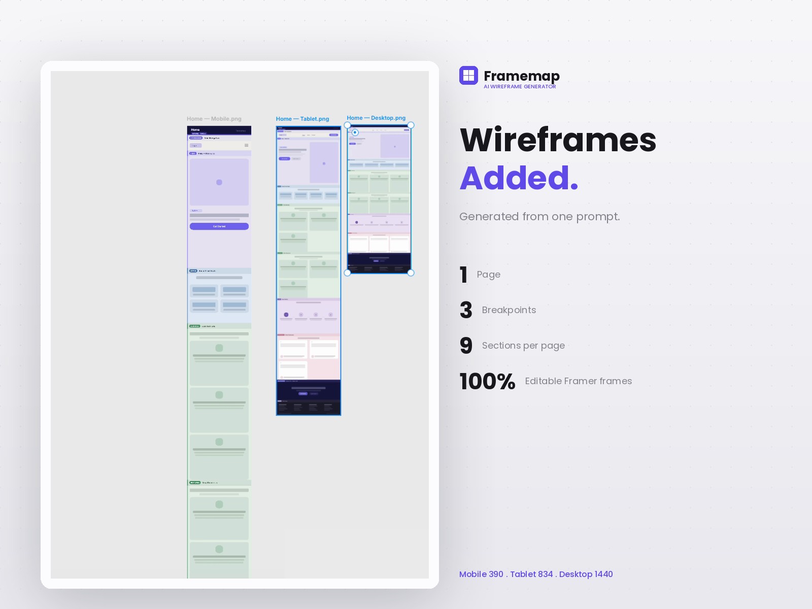 Screenshot 3 for Framemap, a Framer Marketplace plugin by Khakan Hayder.