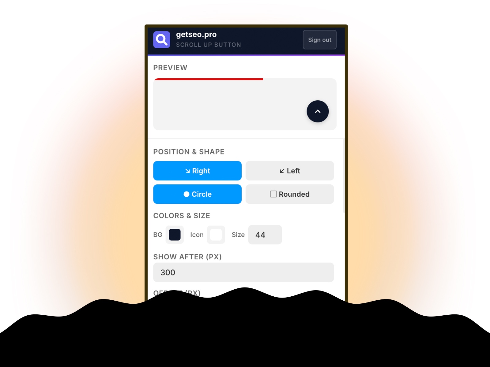 Thumbnail 2 for Scroll Up Button by getseo.pro, a Framer Marketplace template by getseo.pro _.