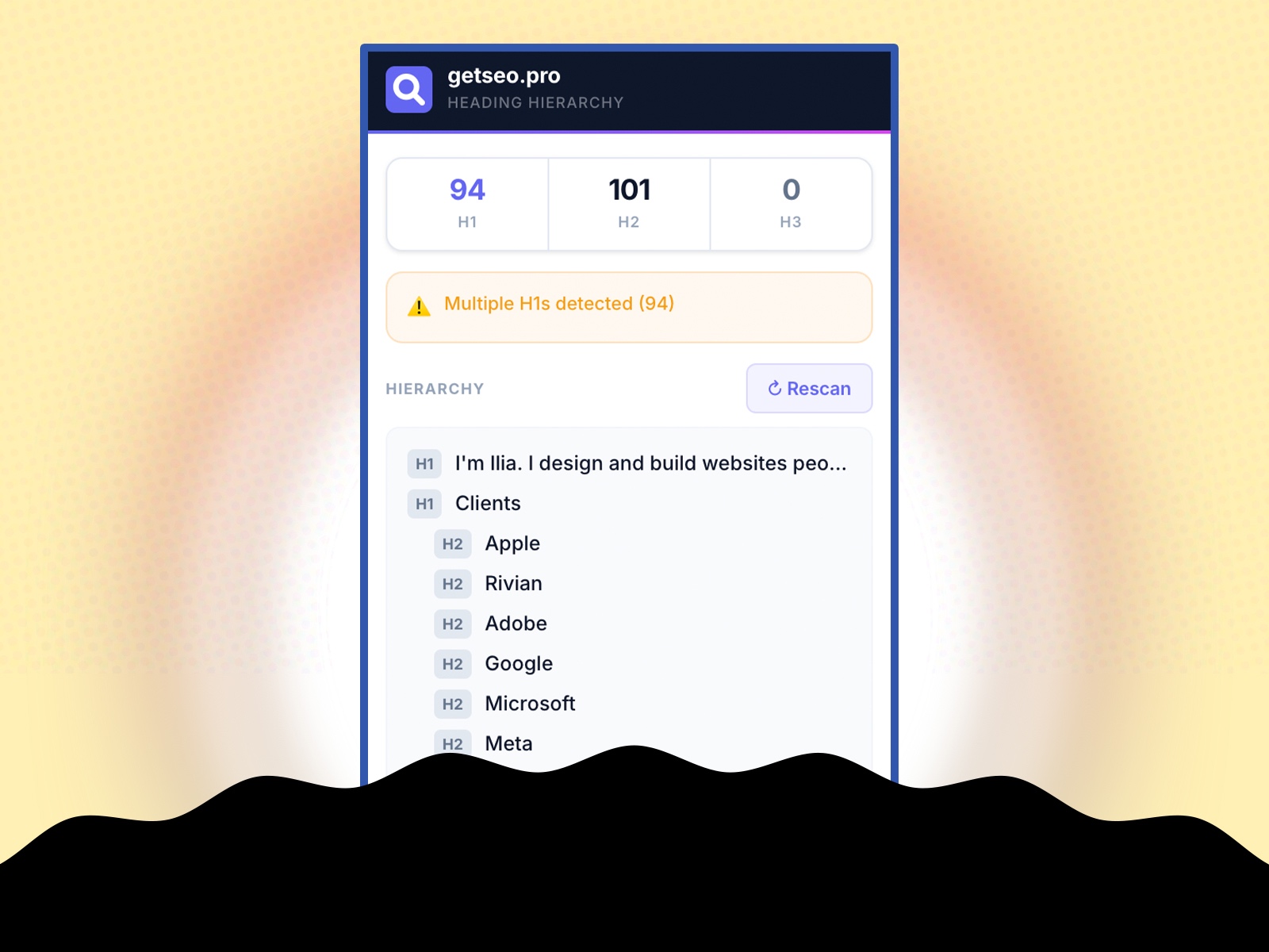 Thumbnail 2 for No.1 Heading Hierarchy Checker by getseo.pro, a Framer Marketplace template by getseo.pro _.
