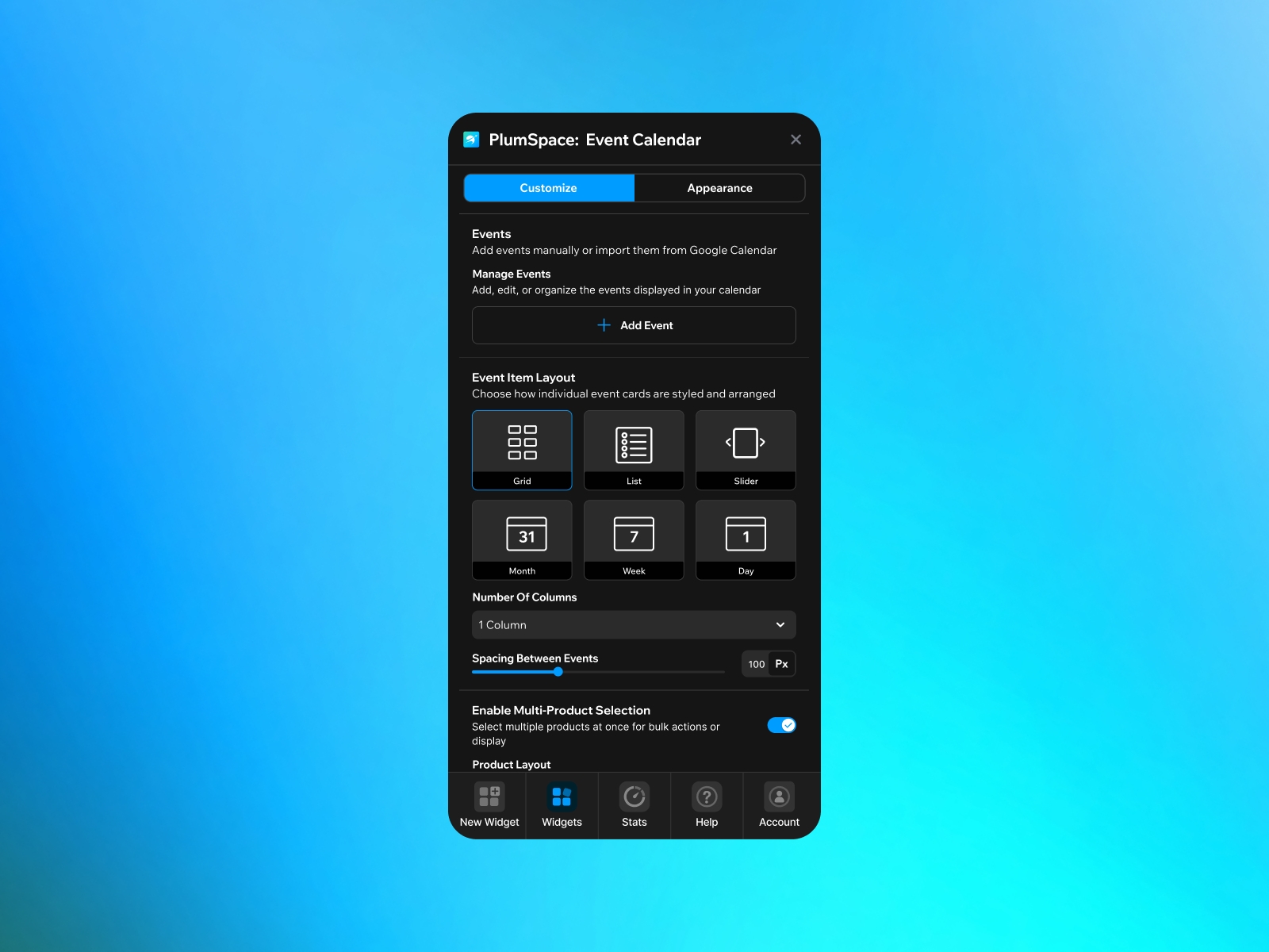Thumbnail 2 for PlumSpace: Event Calendar, a Framer Marketplace template by PlumSpace.
