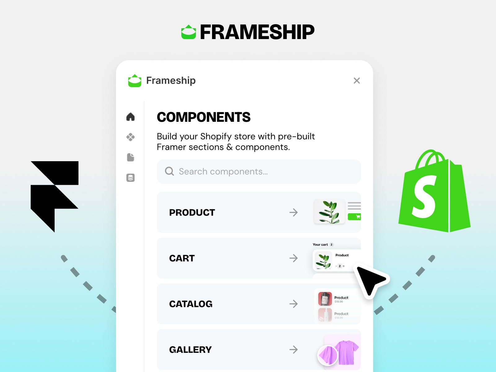 Thumbnail 1 for Frameship, a Framer Marketplace plugin by Insert Frame.