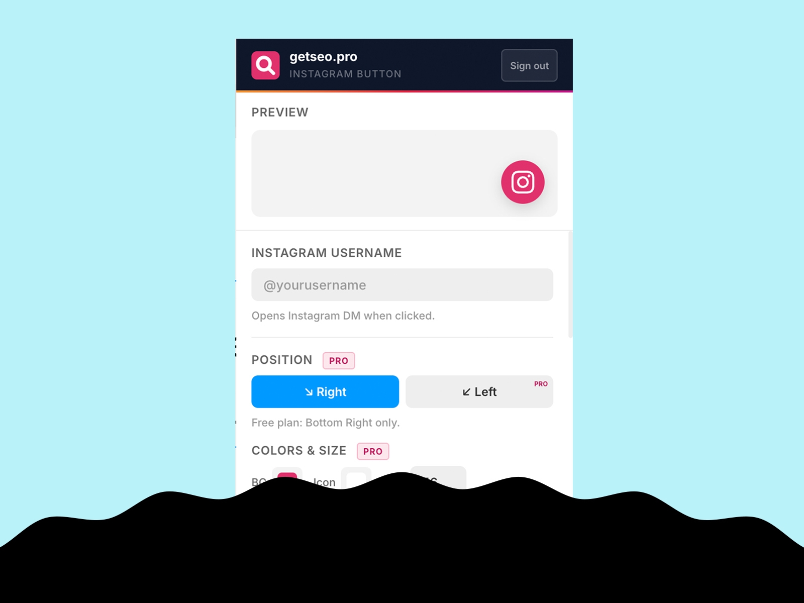 Thumbnail 2 for Instagram Direct Button by getseo.pro, a Framer Marketplace template by getseo.pro _.