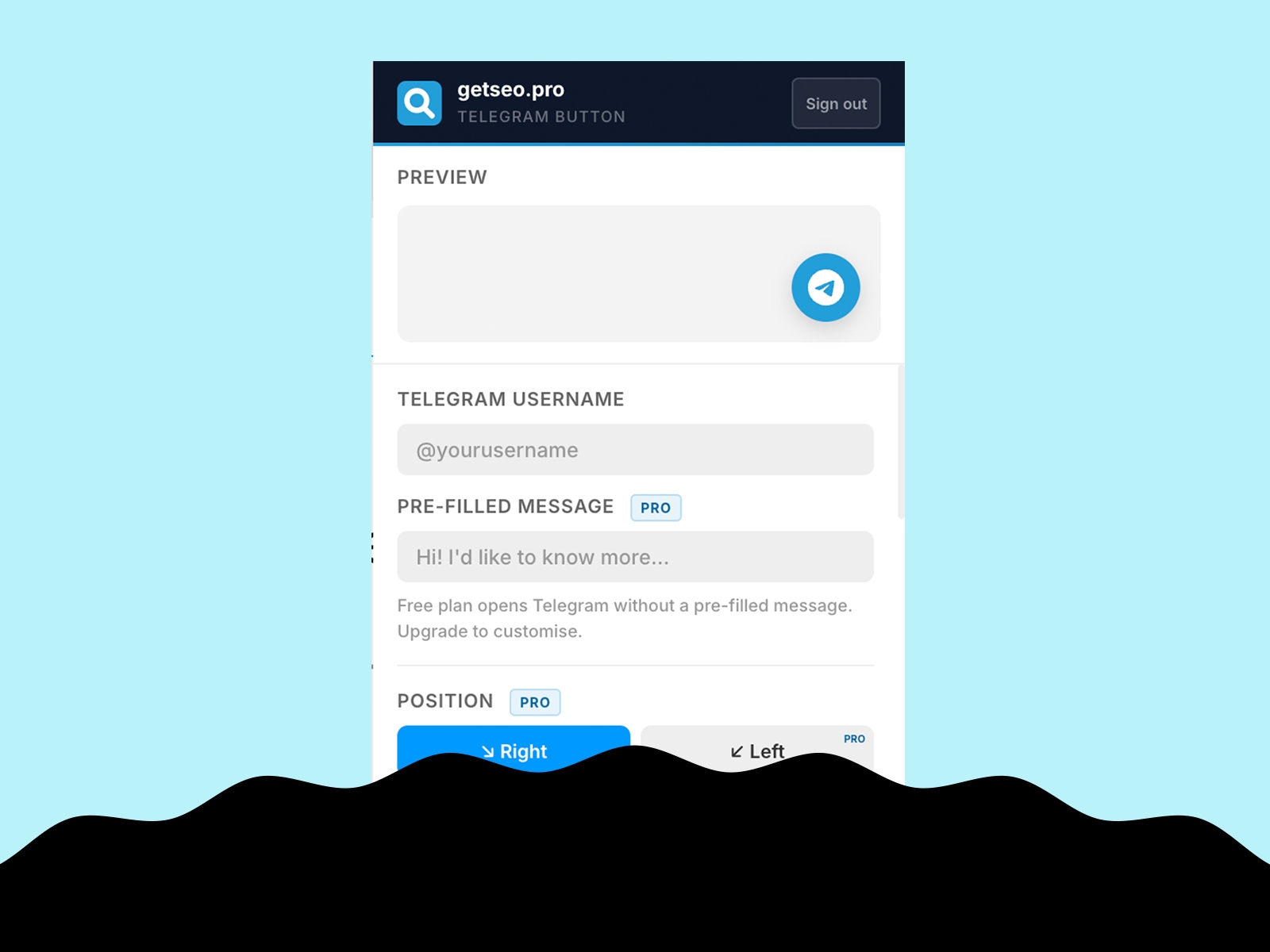 Thumbnail 2 for Telegram Chat Button by getseo.pro, a Framer Marketplace template by getseo.pro _.