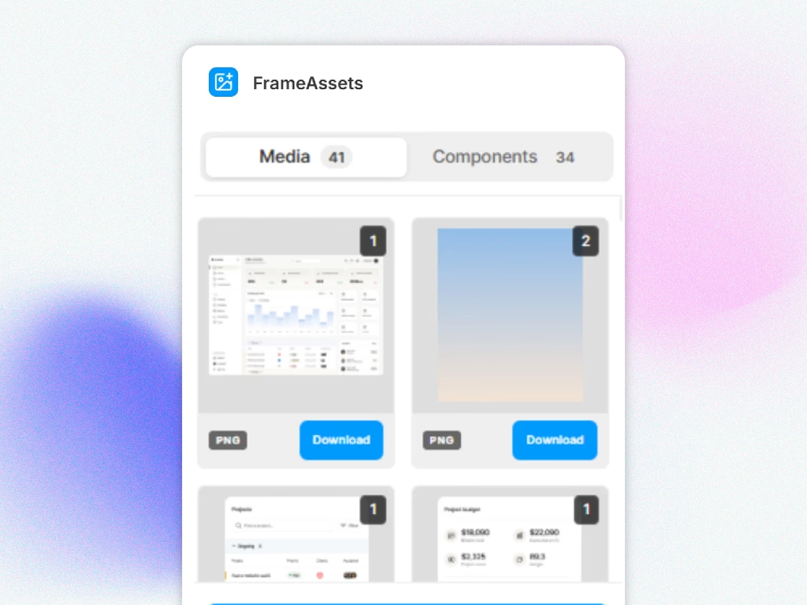 Thumbnail 1 for FrameAssets, a Framer Marketplace template by Soubhagya Sahu.