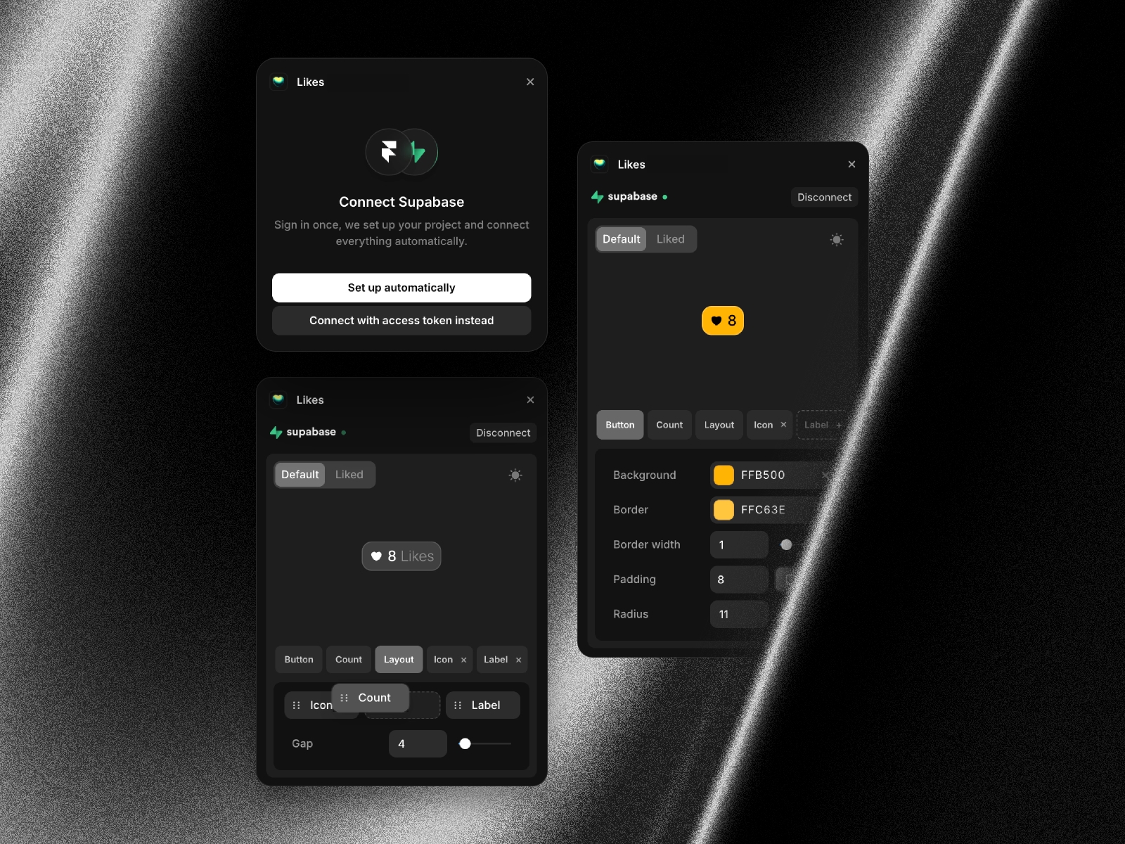 Thumbnail 1 for Likes, a Framer Marketplace plugin by Fabian Albert.