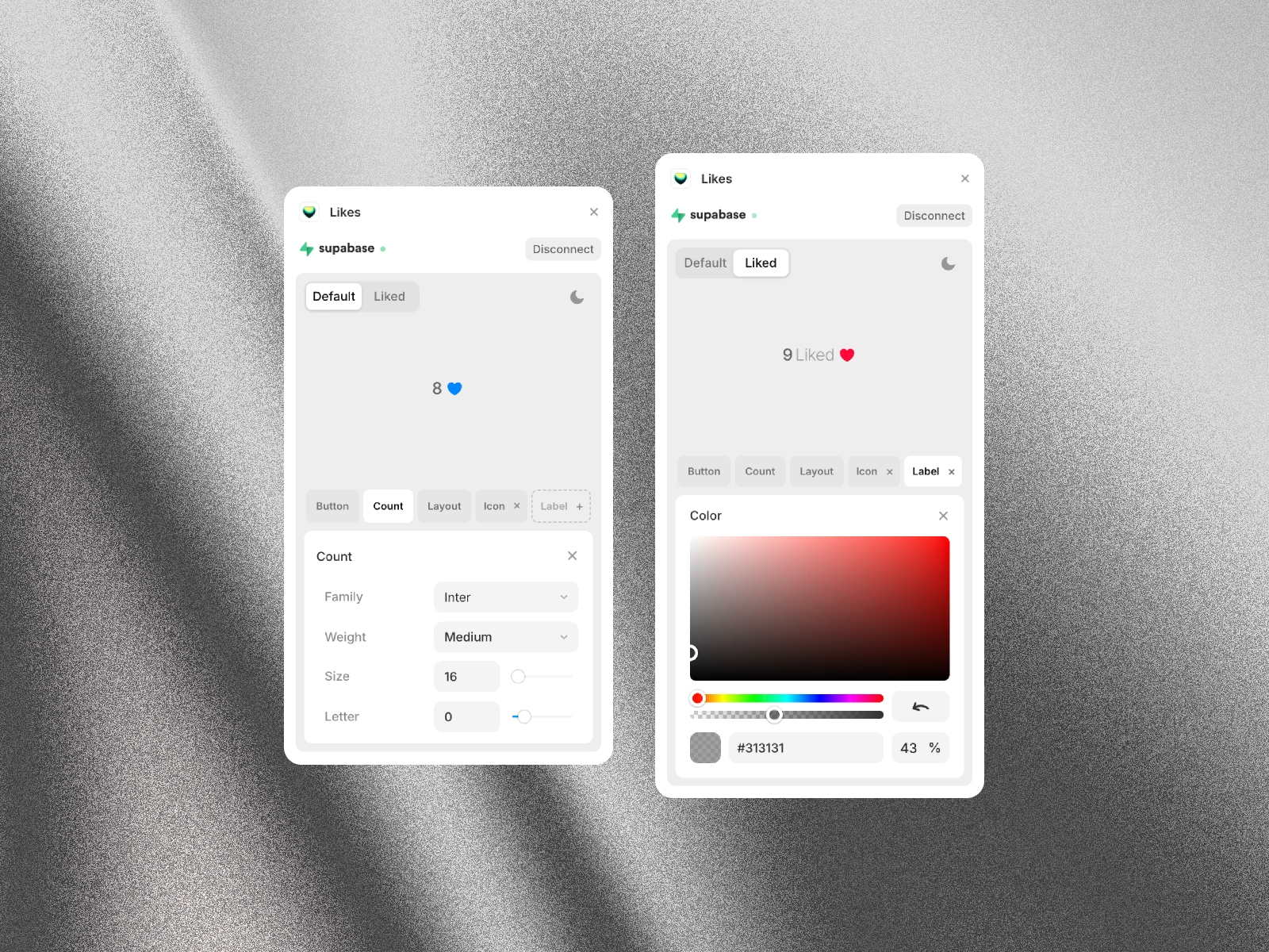 Thumbnail 2 for Likes, a Framer Marketplace plugin by Fabian Albert.