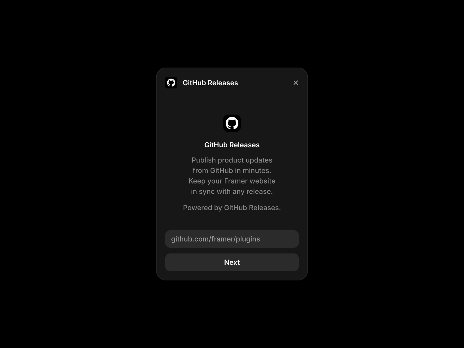 Thumbnail 1 for GitHub Releases, a Framer Marketplace template by Andreu.