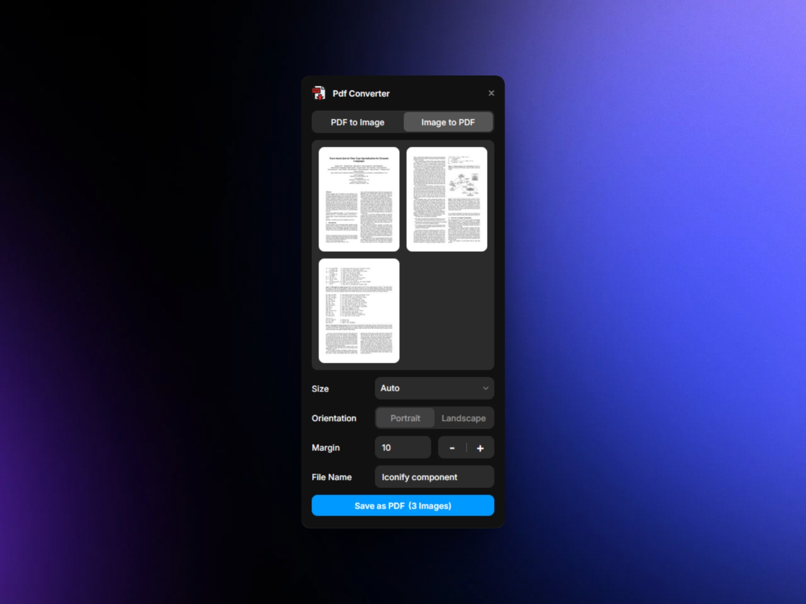 Thumbnail 2 for Pdf Converter, a Framer Marketplace plugin by Arun Raj.
