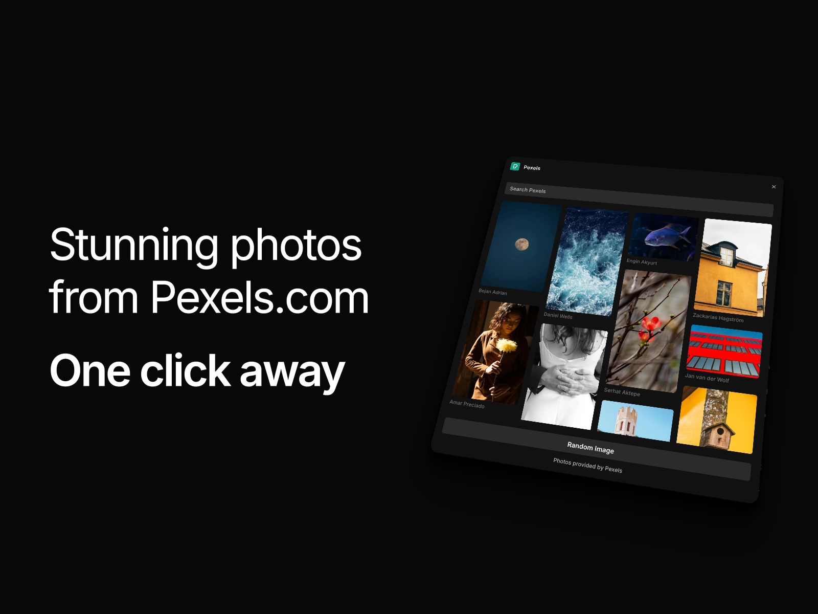 Thumbnail 2 for Pexels, a Framer Marketplace template by Ludovic Losco.