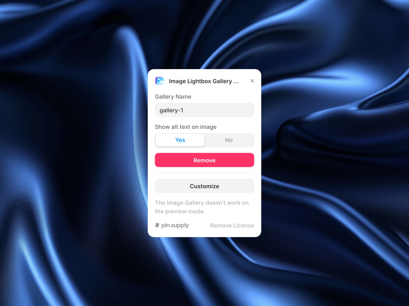 Screenshot 4 for Image & Video Lightbox Gallery, a Framer Marketplace plugin by Şafak.