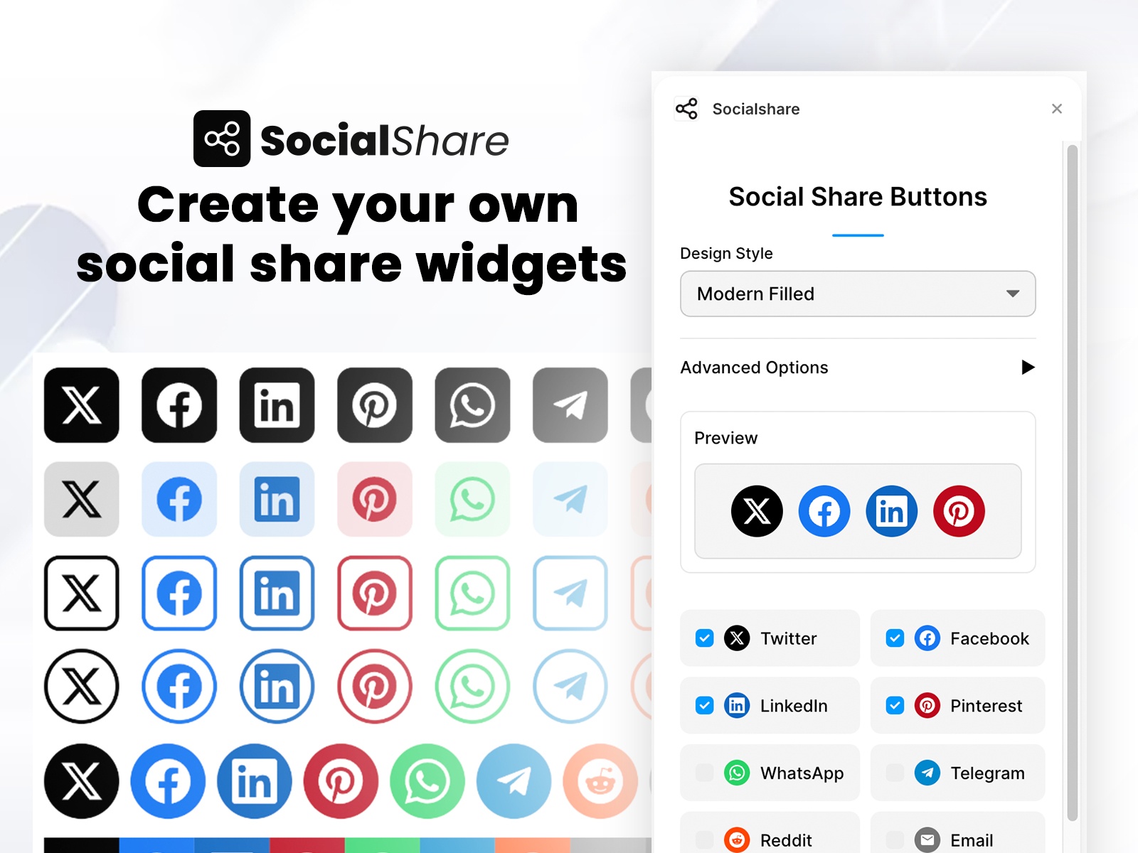 Thumbnail 1 for SocialShare, a Framer Marketplace template by FramerSea.