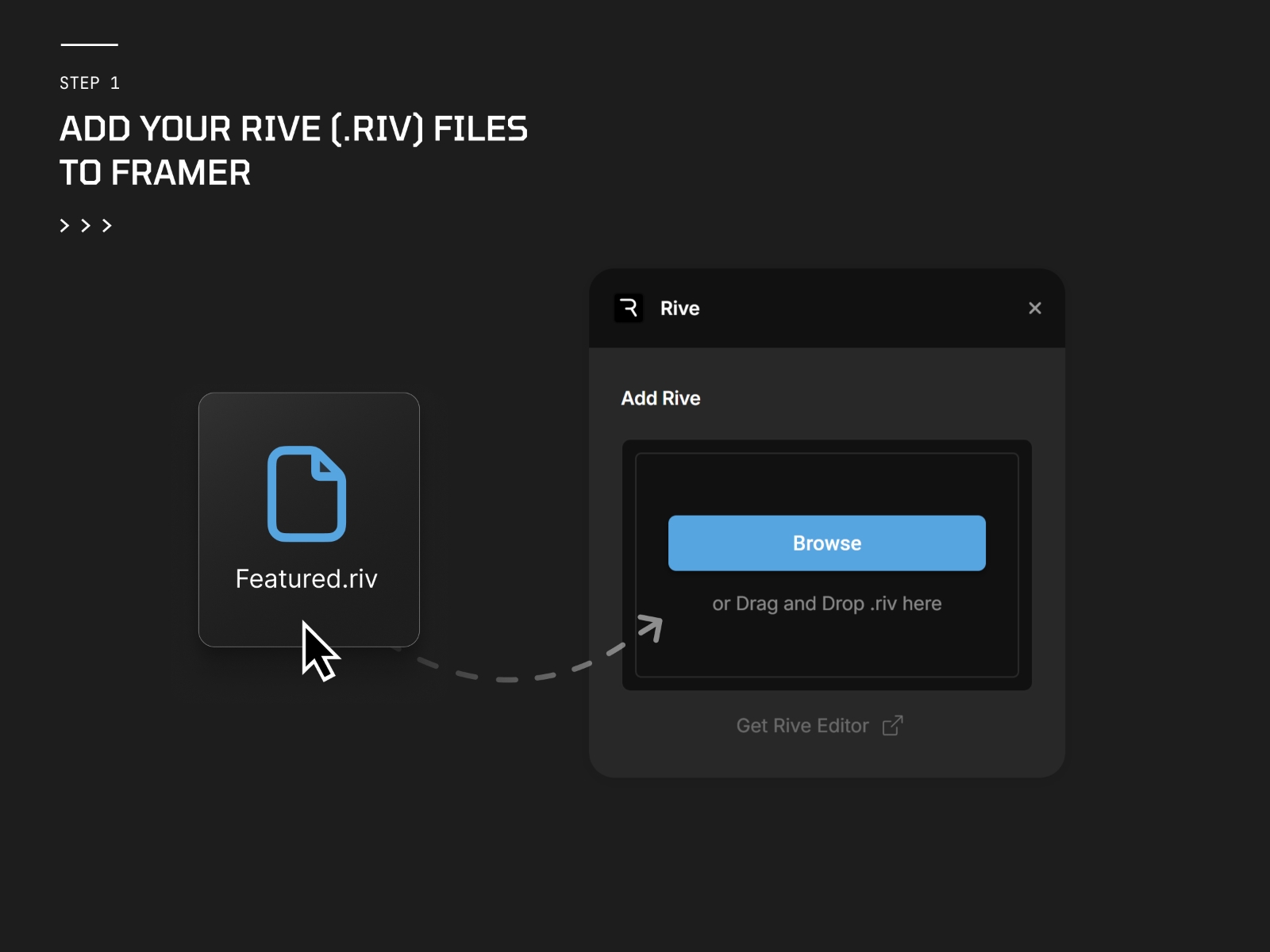 Thumbnail 2 for Rive, a Framer Marketplace template by Rive.