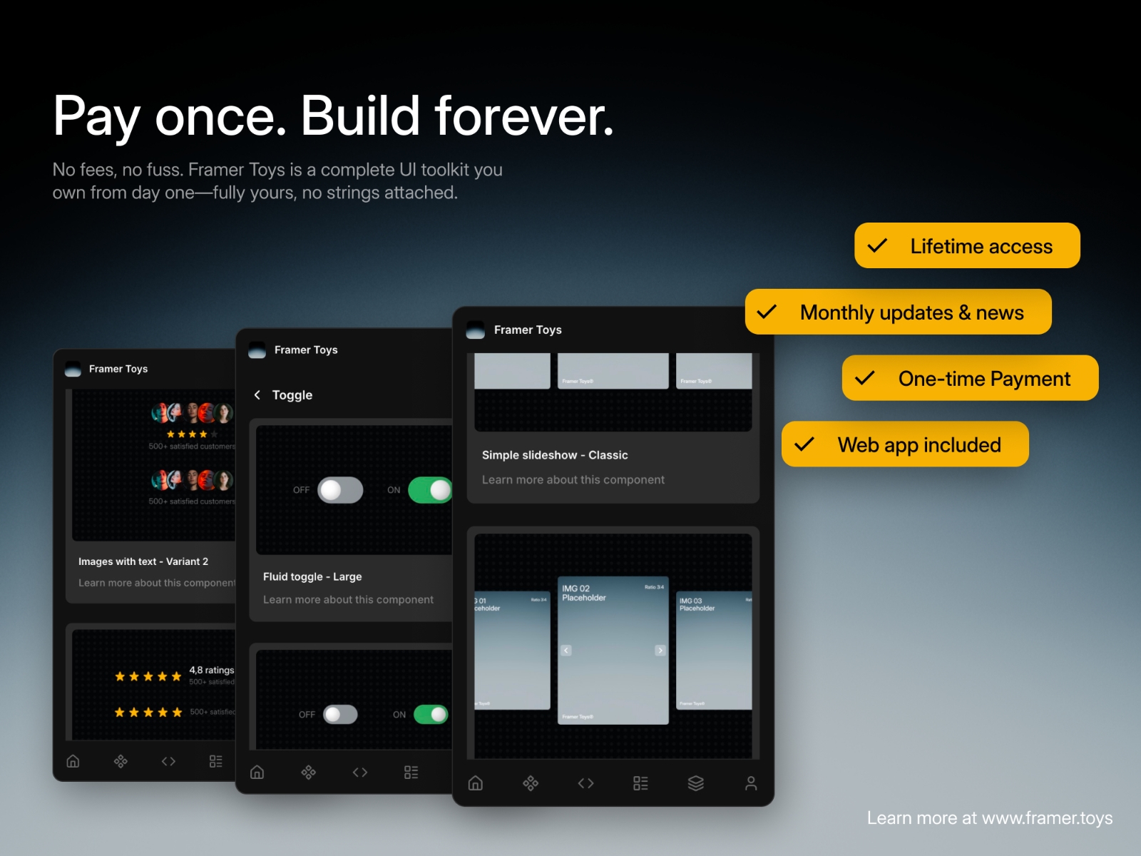 Screenshot 4 for Framer Toys, a Framer Marketplace plugin by Freaks.