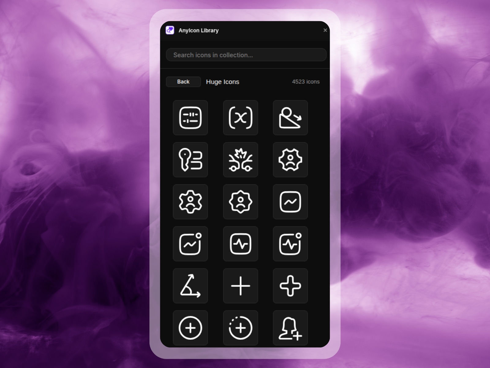Thumbnail 2 for AnyIcon Library, a Framer Marketplace template by Sadik Sajid.