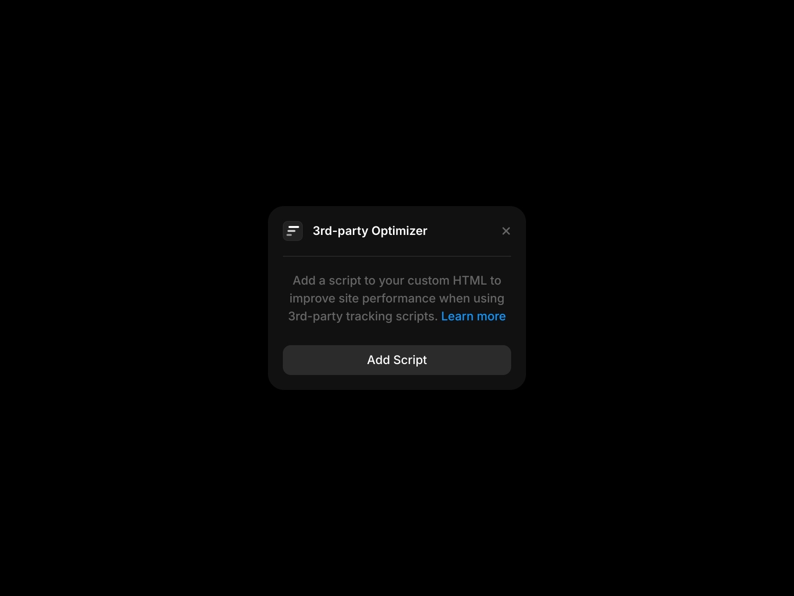 Thumbnail 1 for 3rd-Party Optimizer, a Framer Marketplace template by Framer.