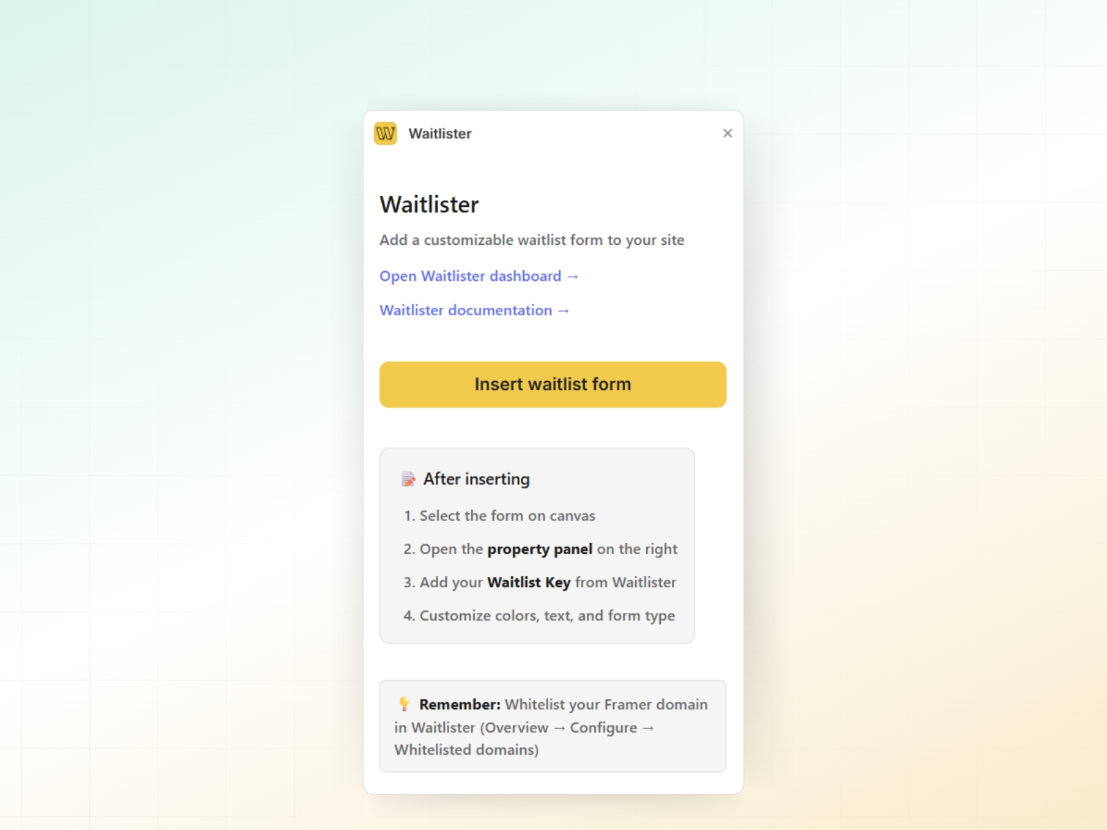 Thumbnail 1 for Waitlister, a Framer Marketplace template by Waitlister.