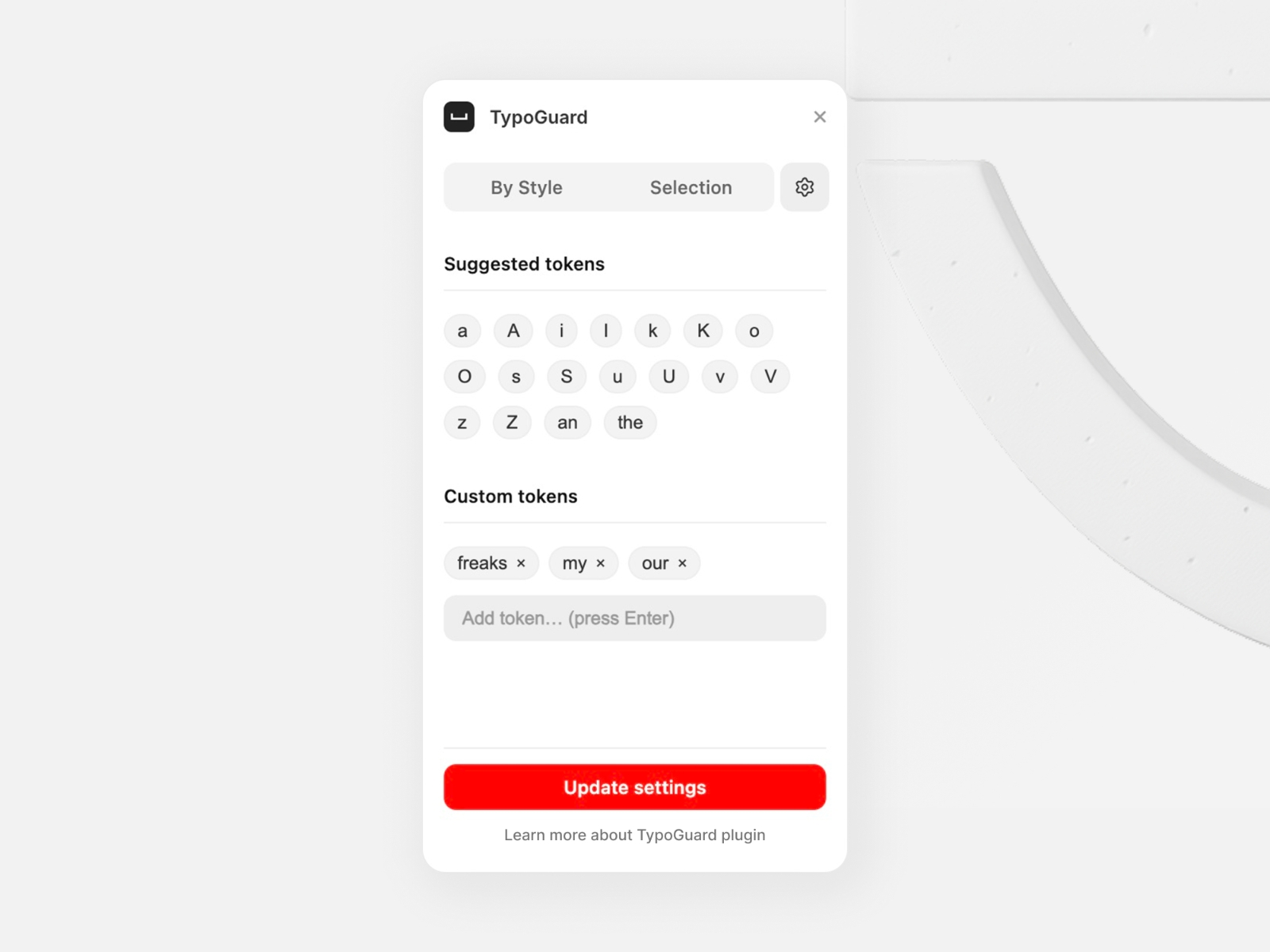 Screenshot 4 for TypoGuard, a Framer Marketplace plugin by Freaks.