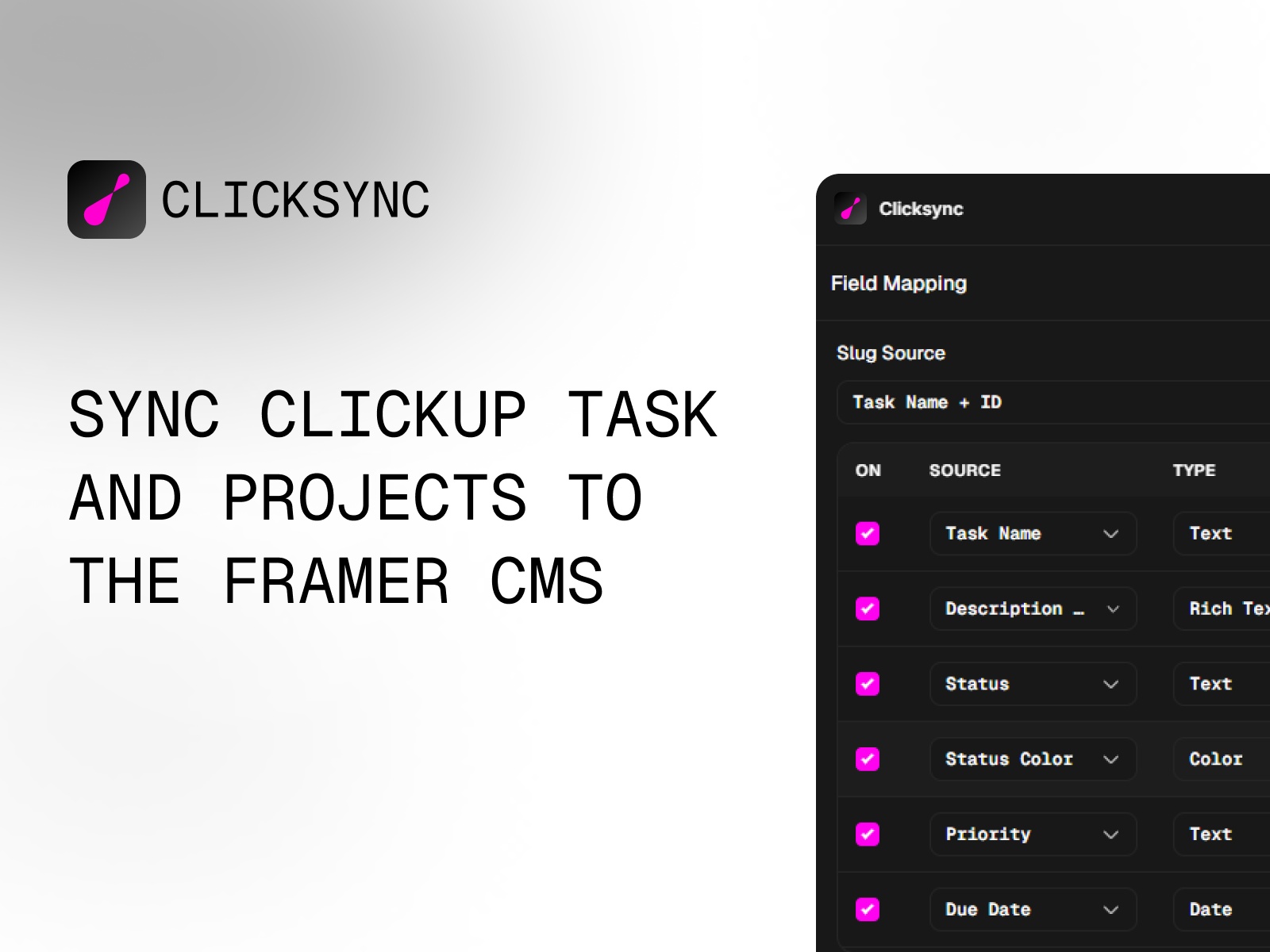 Thumbnail 2 for Clicksync, a Framer Marketplace plugin by Kayode.