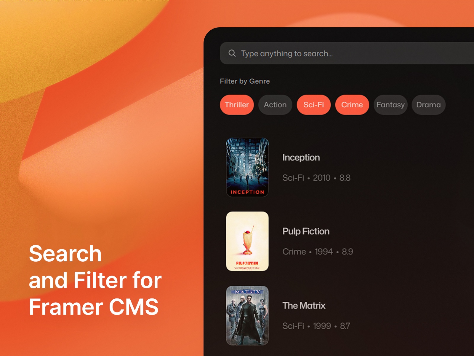 Thumbnail 1 for Sift, a Framer Marketplace plugin by Zain Malik.