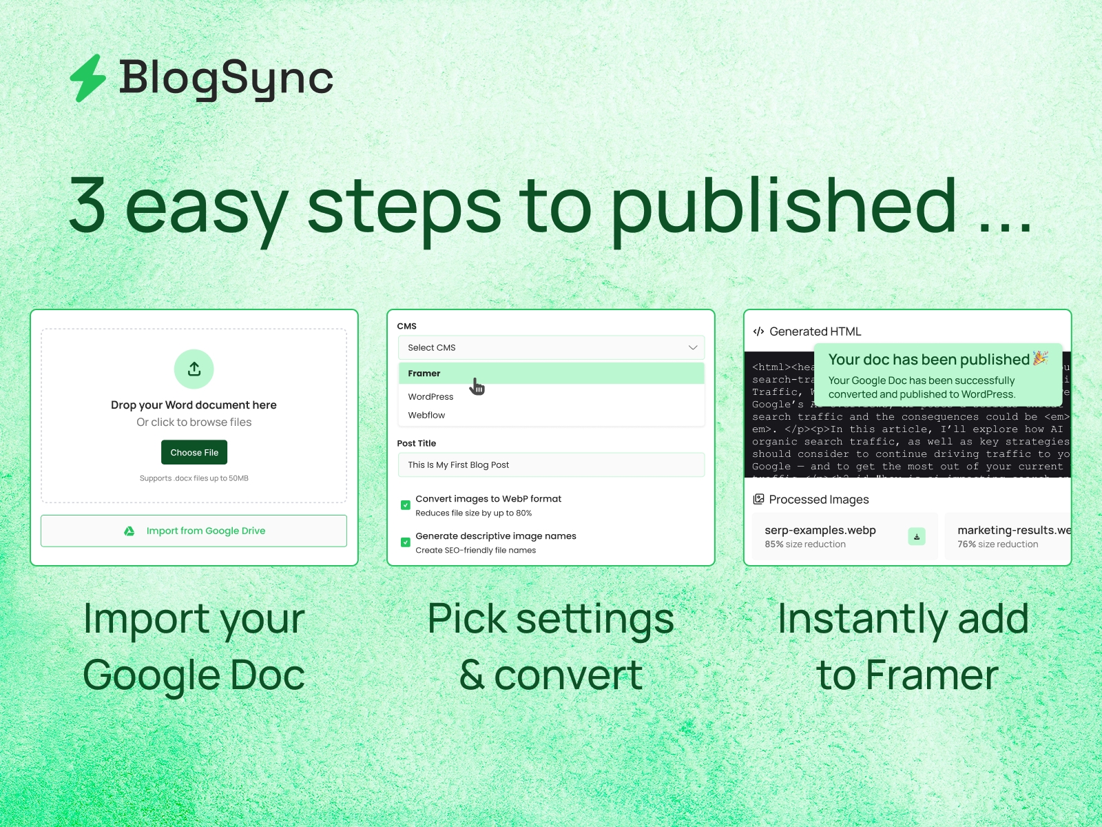 Thumbnail 2 for BlogSync, a Framer Marketplace template by Cody Slingerland.