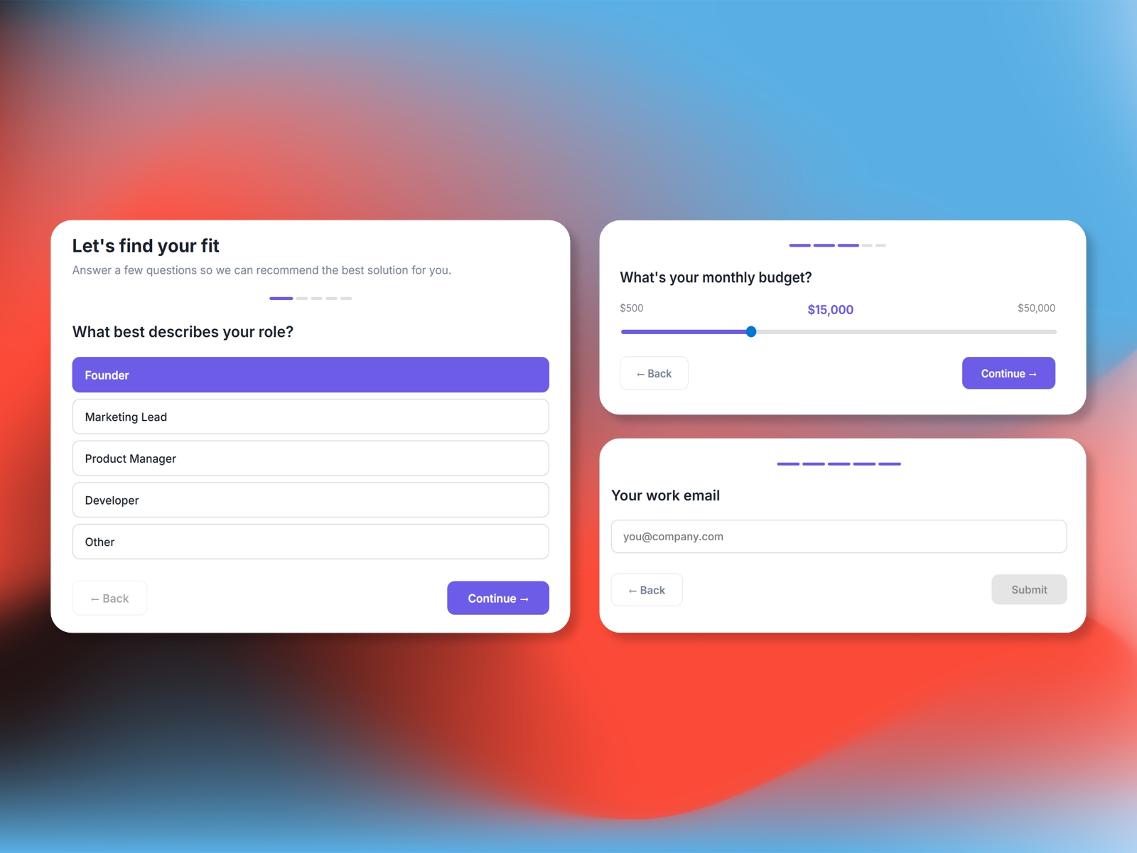 Thumbnail 1 for Lead Form, a Framer Marketplace template by CodePerfect.