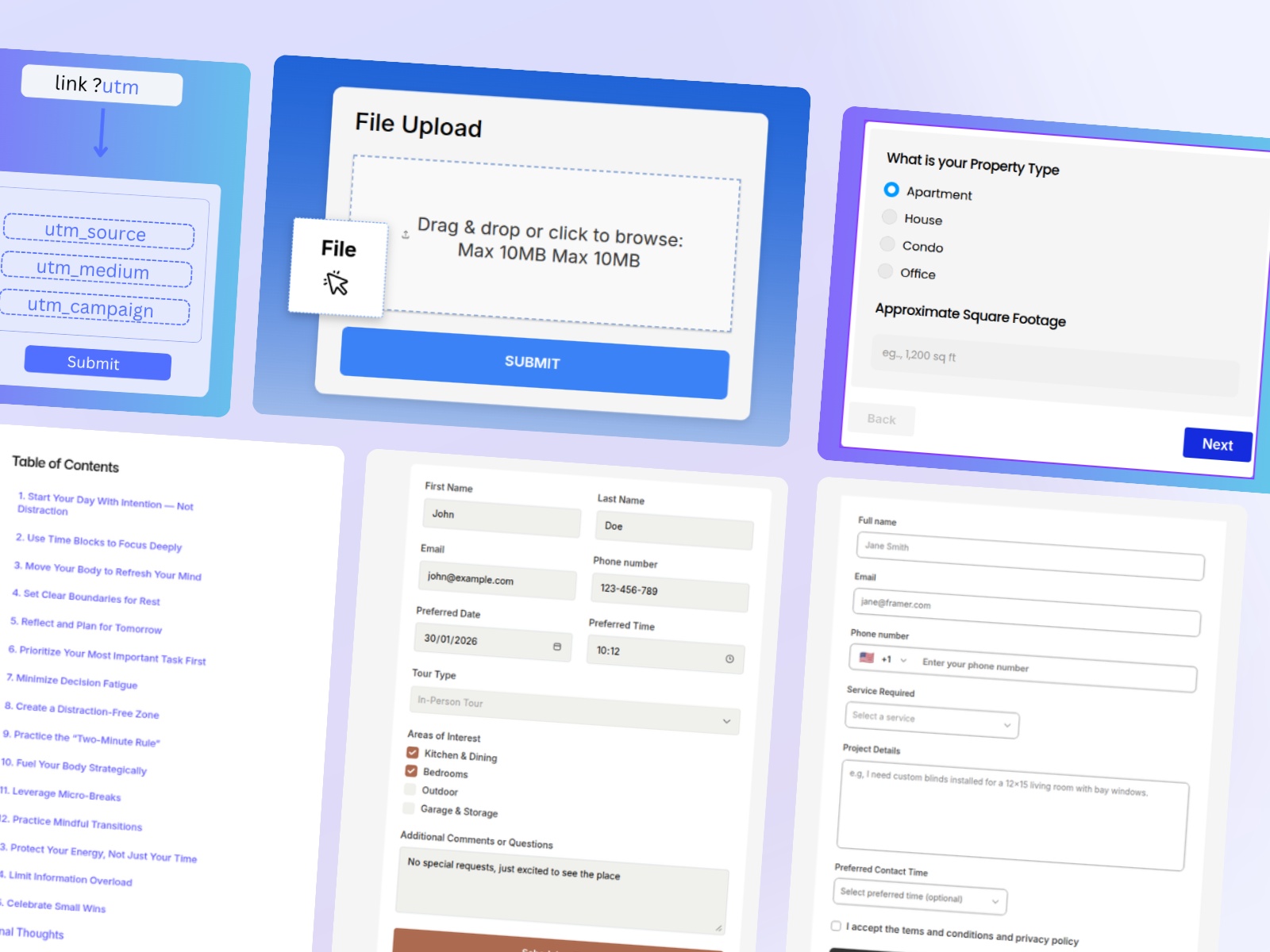 Screenshot 2 for Essential Components, a Framer Marketplace plugin by Kai Studio.
