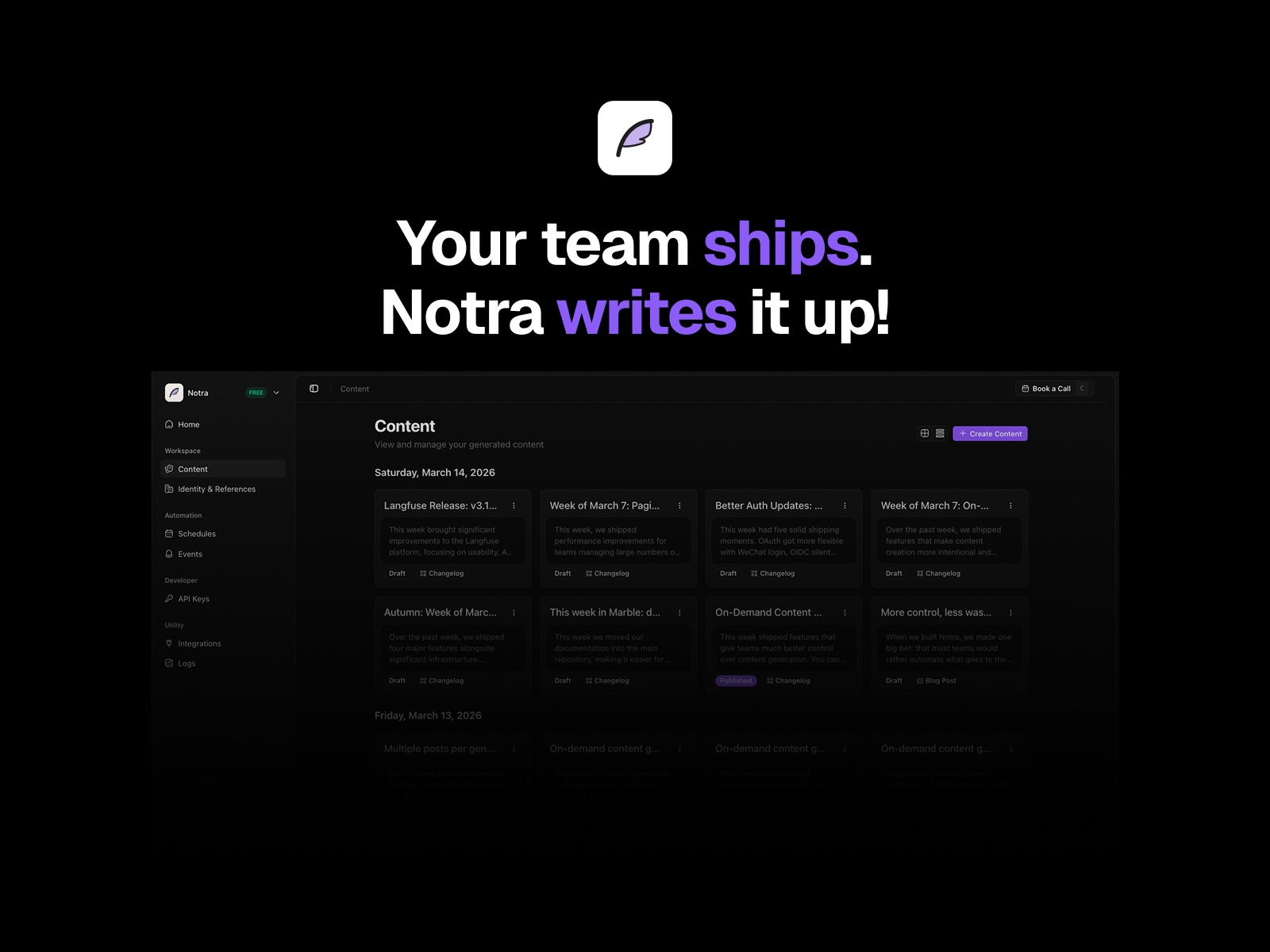 Thumbnail 2 for Notra, a Framer Marketplace template by Notra.