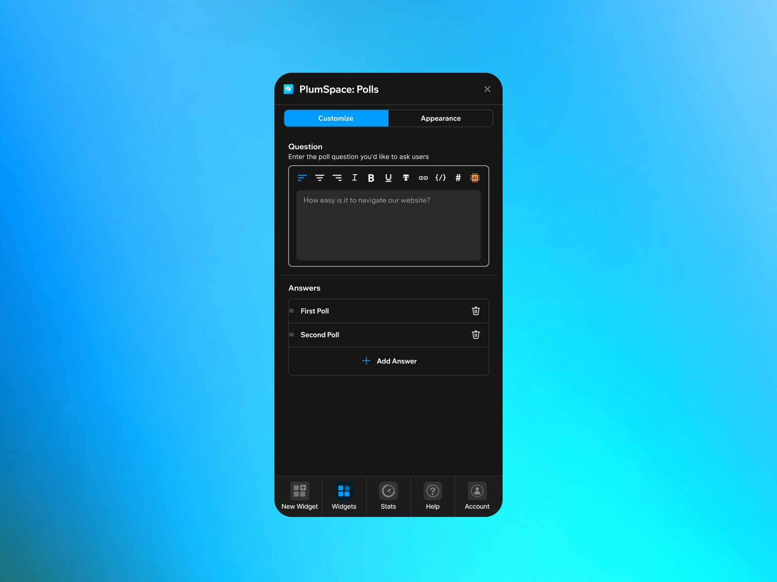 Thumbnail 2 for PlumSpace: Polls, a Framer Marketplace template by PlumSpace.