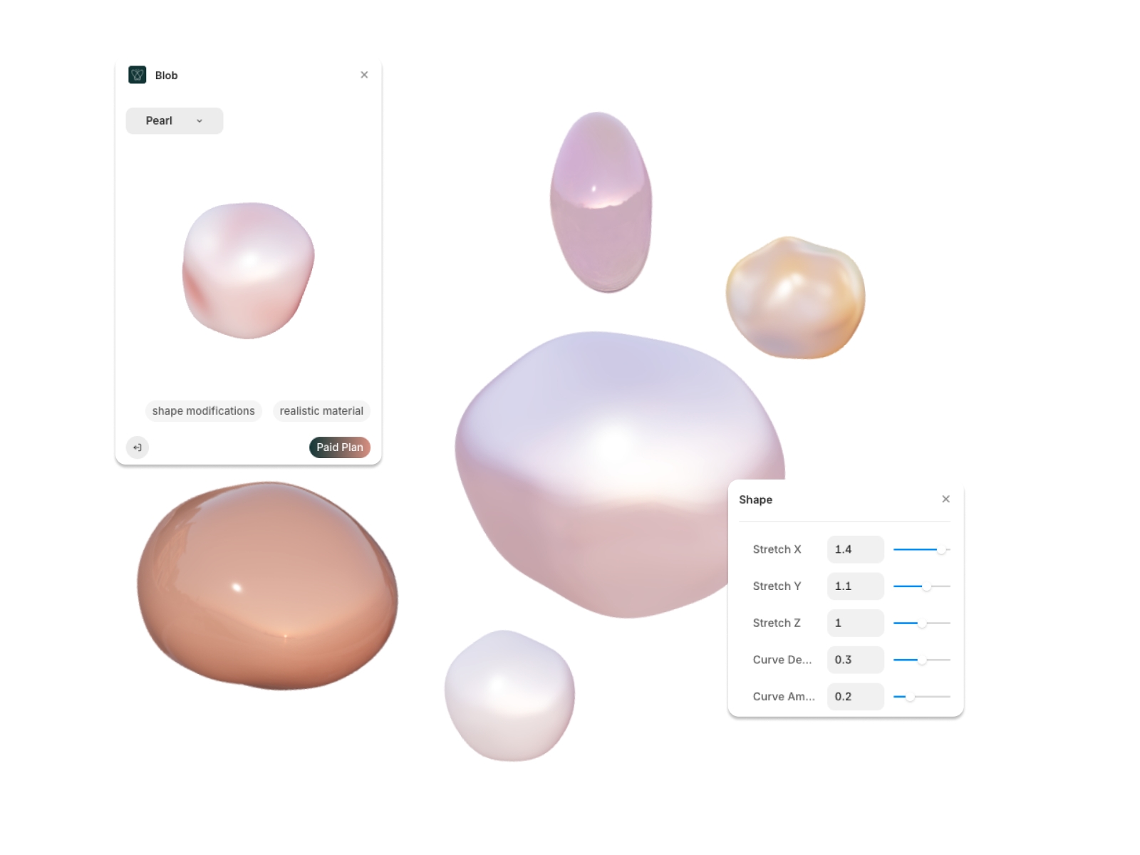 Screenshot 4 for Blob, a Framer Marketplace plugin by Morphio Templates.