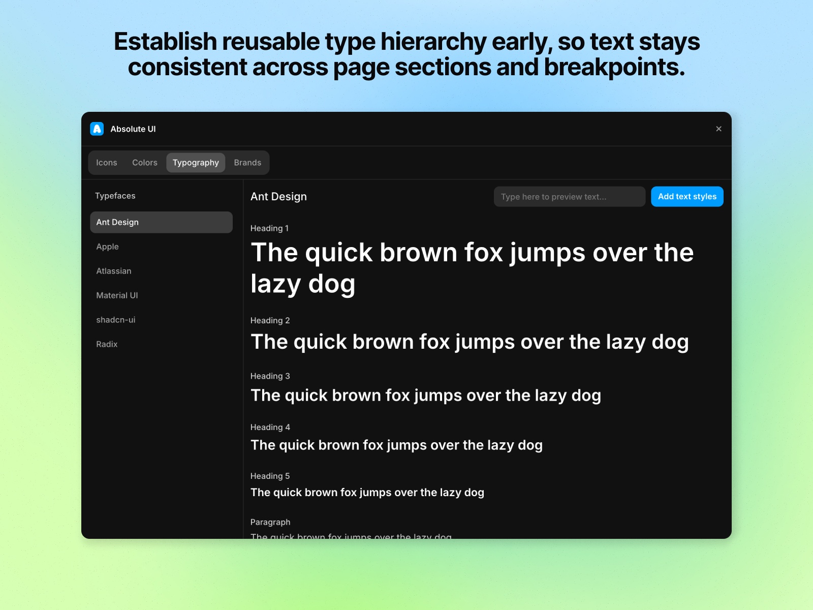 Screenshot 3 for Absolute UI, a Framer Marketplace plugin by Latitude Design.