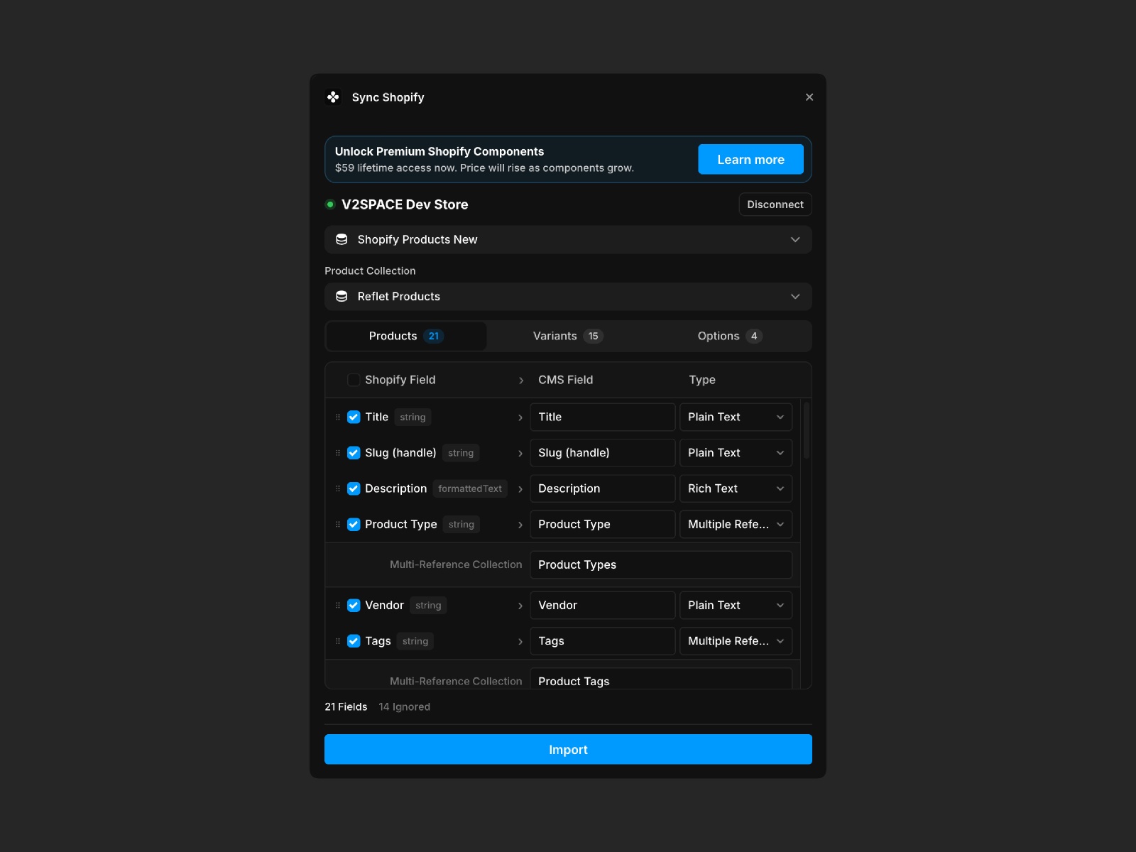Thumbnail 2 for Sync Shopify, a Framer Marketplace template by V2SPACE.