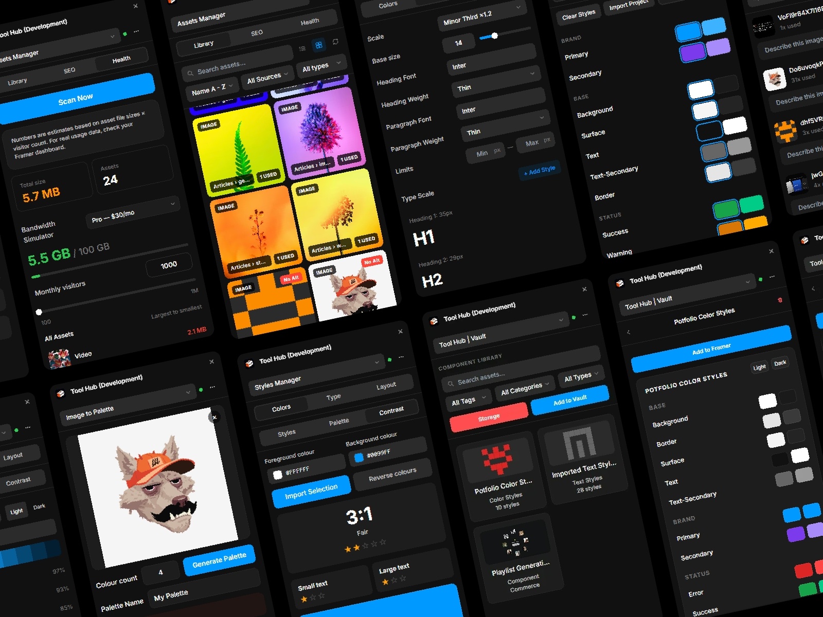 Thumbnail 2 for Tool Hub, a Framer Marketplace template by Wulfobl.