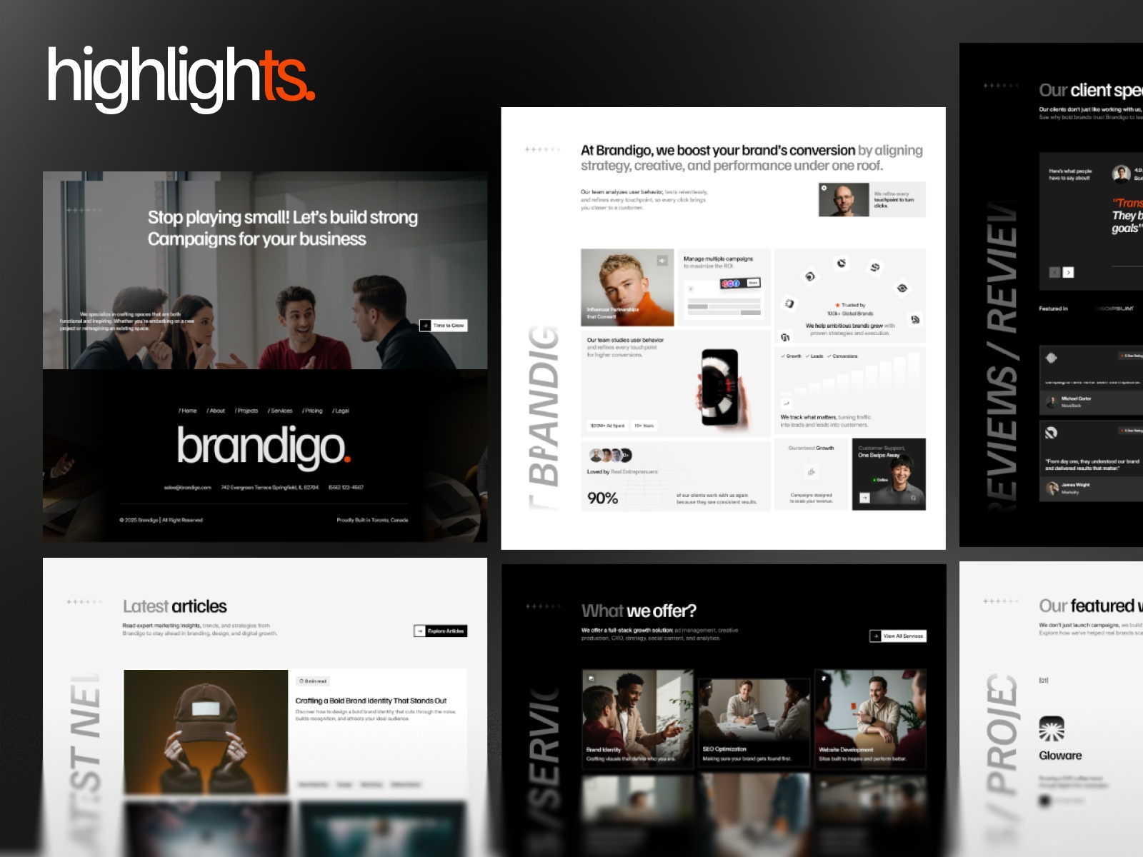 Thumbnail 2 for Brandigo, a Framer Marketplace template by Muhammad Talha.