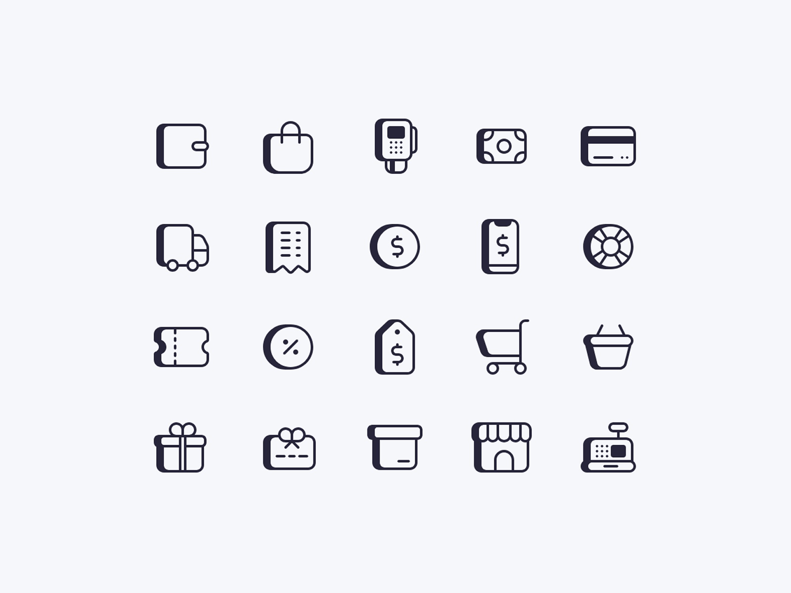 Thumbnail 1 for Shopicons, a Framer Marketplace template by Luis Martínez.
