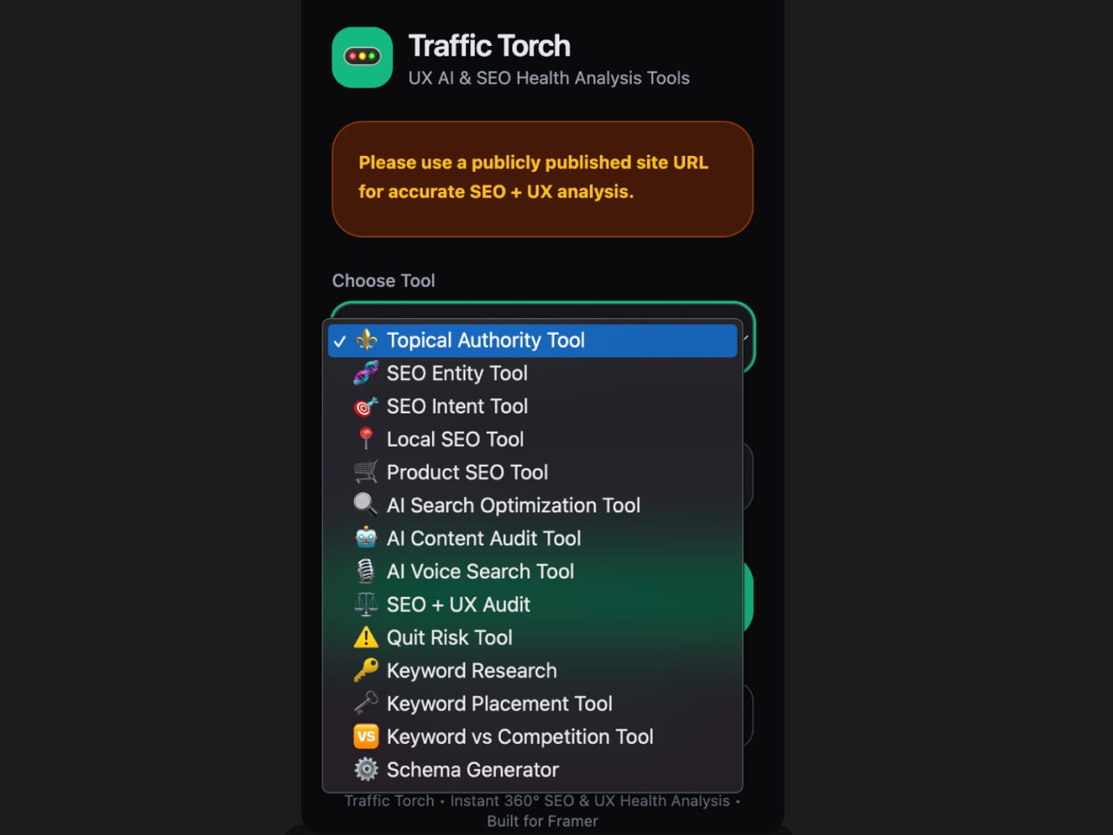 Traffic Torch AI SEO Toolkit