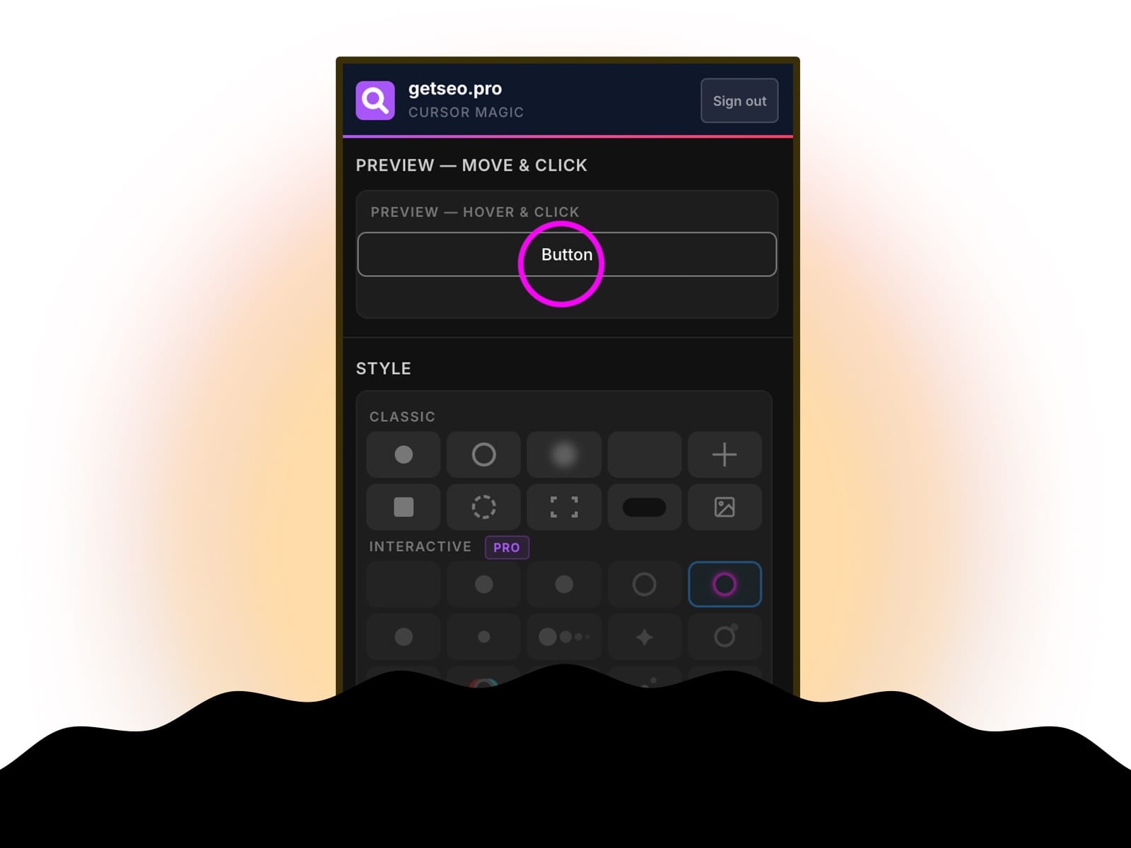 Cursor Play by getseo.pro