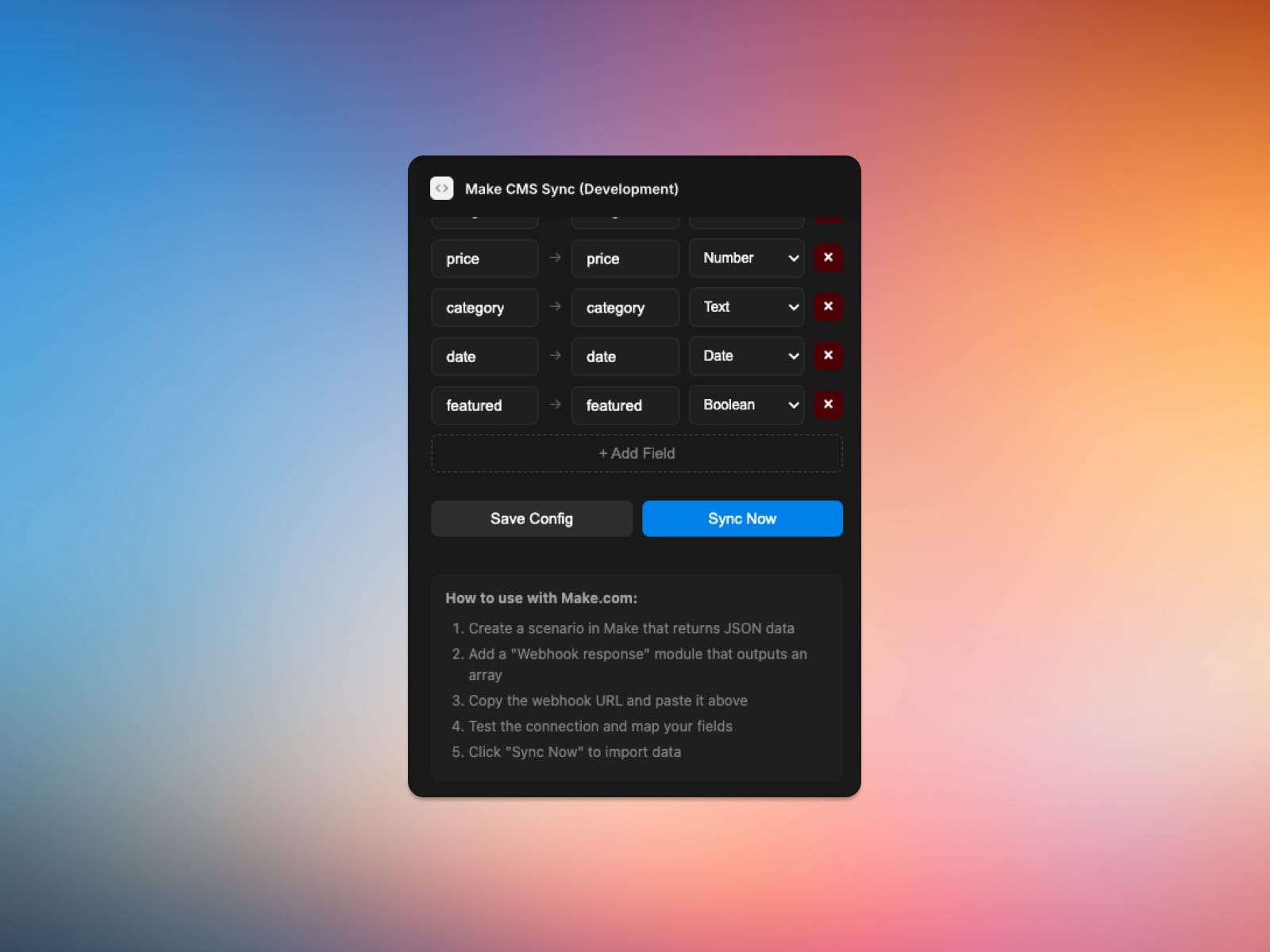 Make CMS Sync