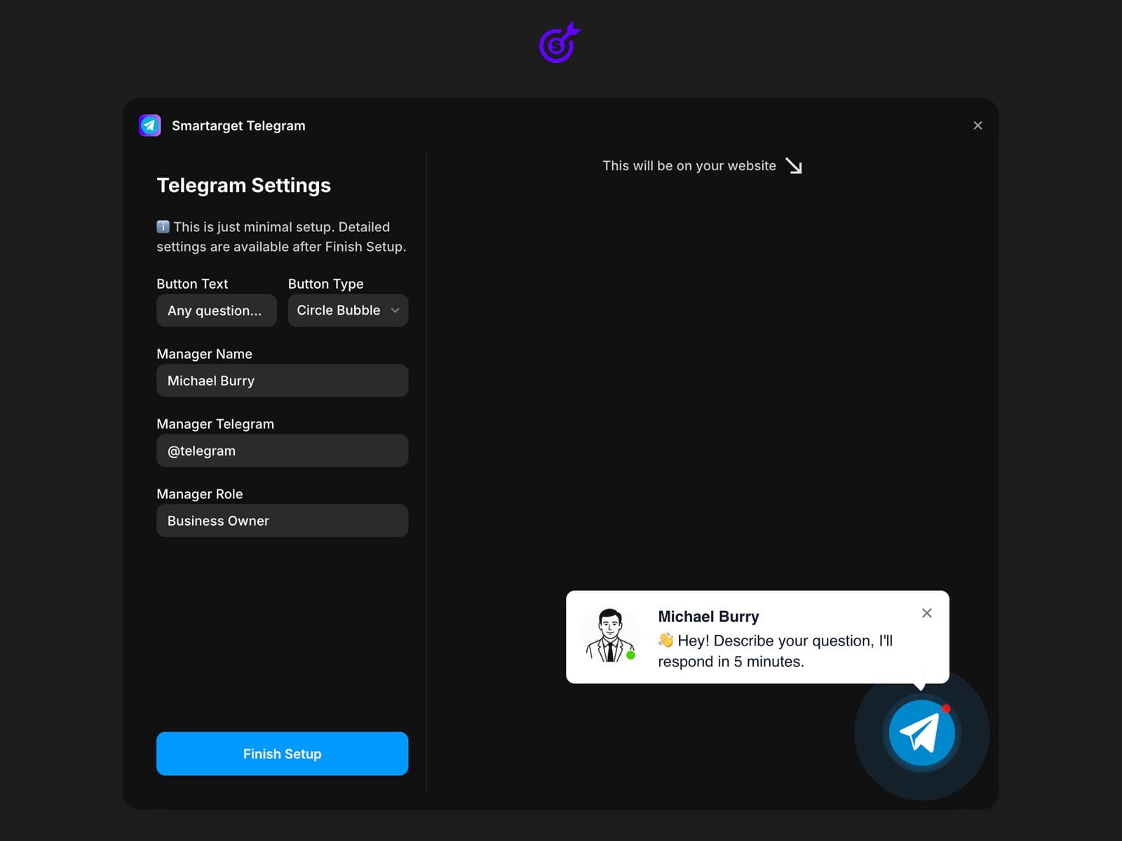 Telegram Chat - Contact Us