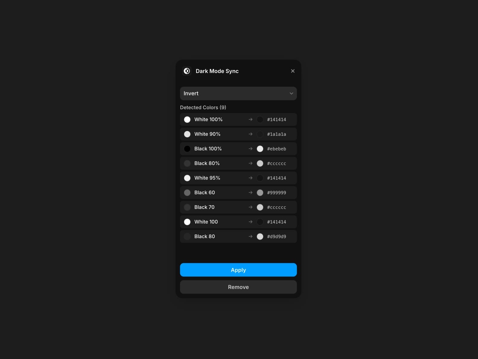 Dark Mode Sync