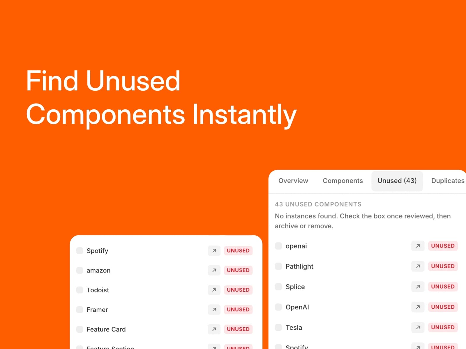 Component Usage Analyzer