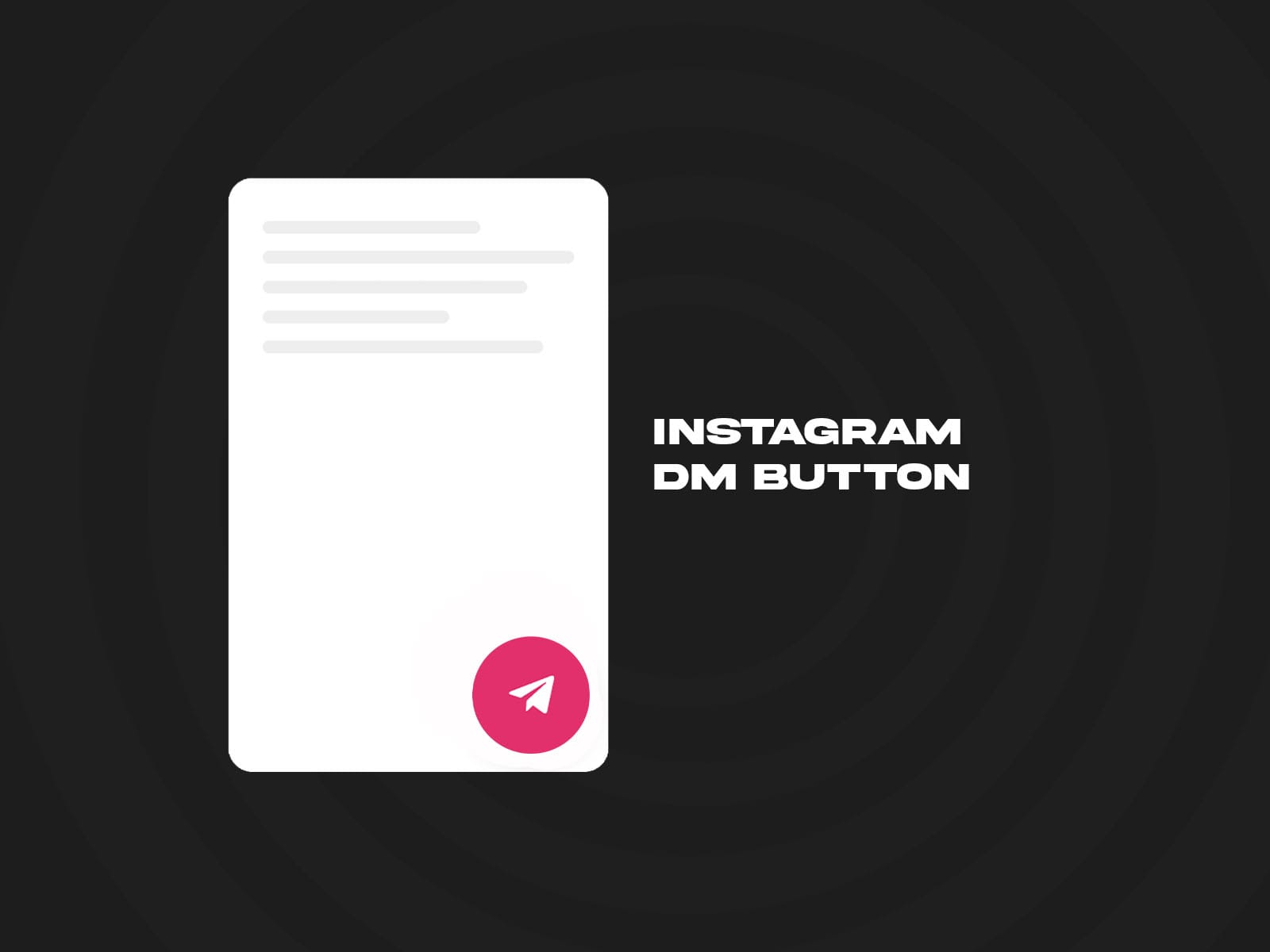 Instagram DM Button