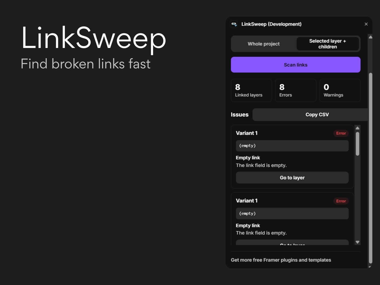 LinkSweep