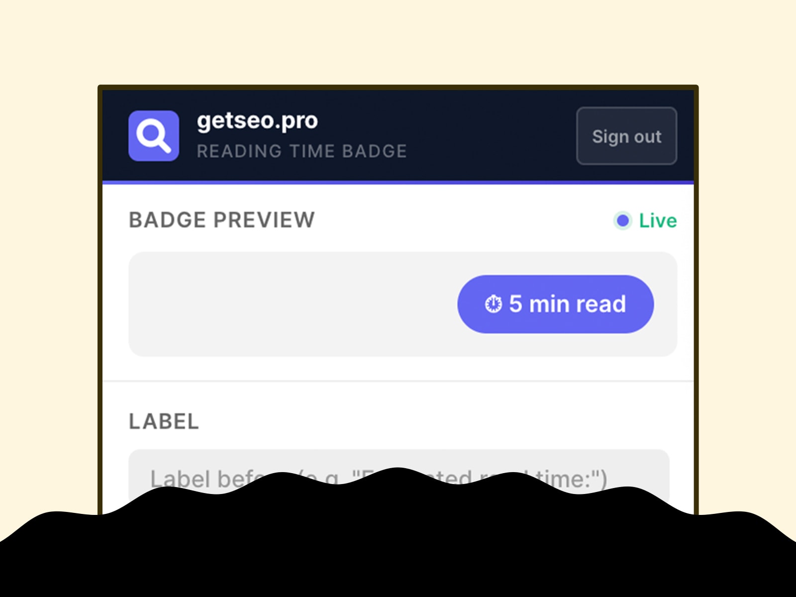 Reading Time Badge by getseo.pro
