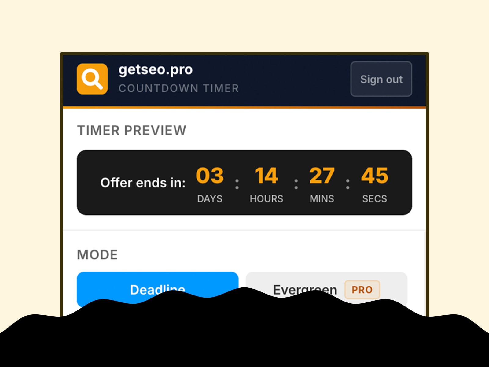 Countdown Timer by getseo.pro
