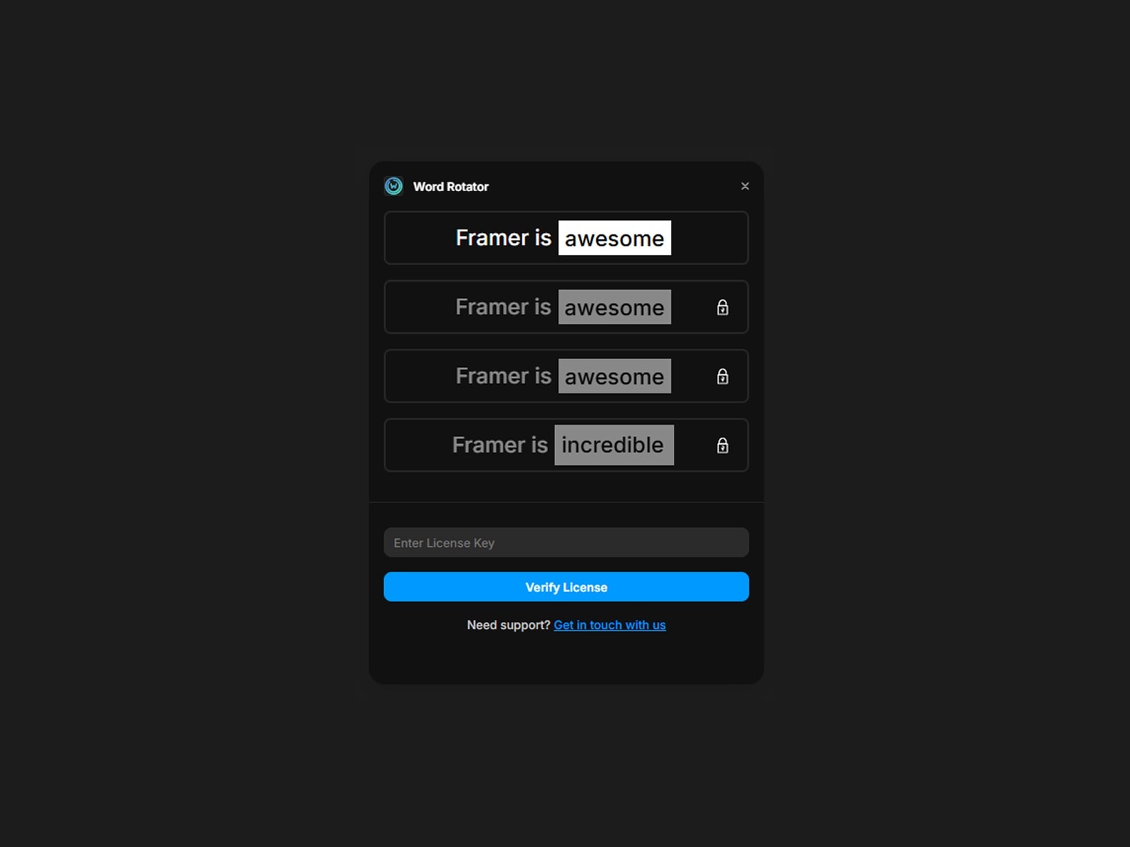 Word Rotator