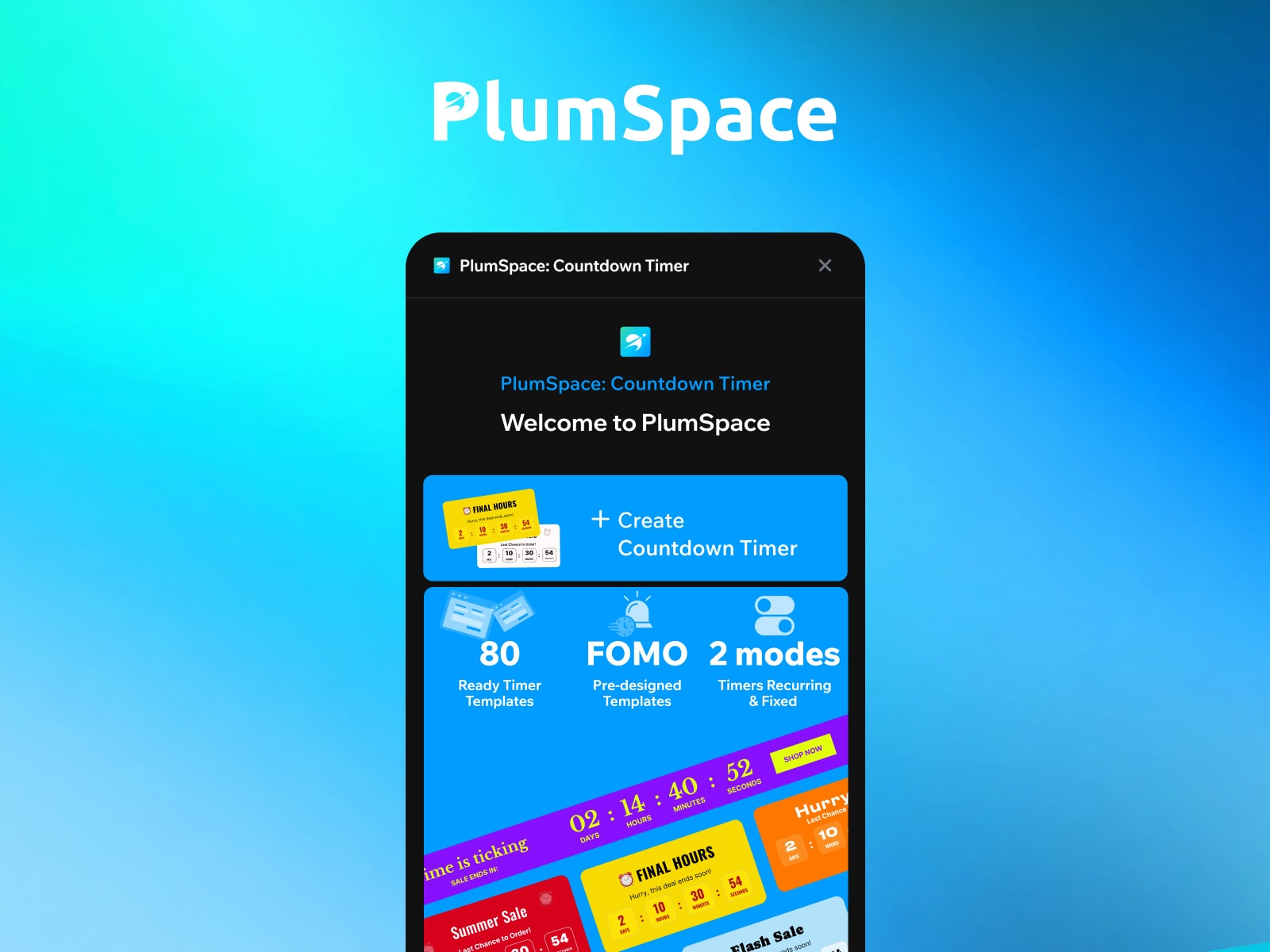 PlumSpace: Countdown Timer