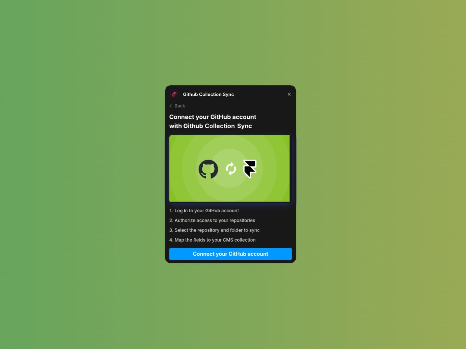 Github Collections Sync