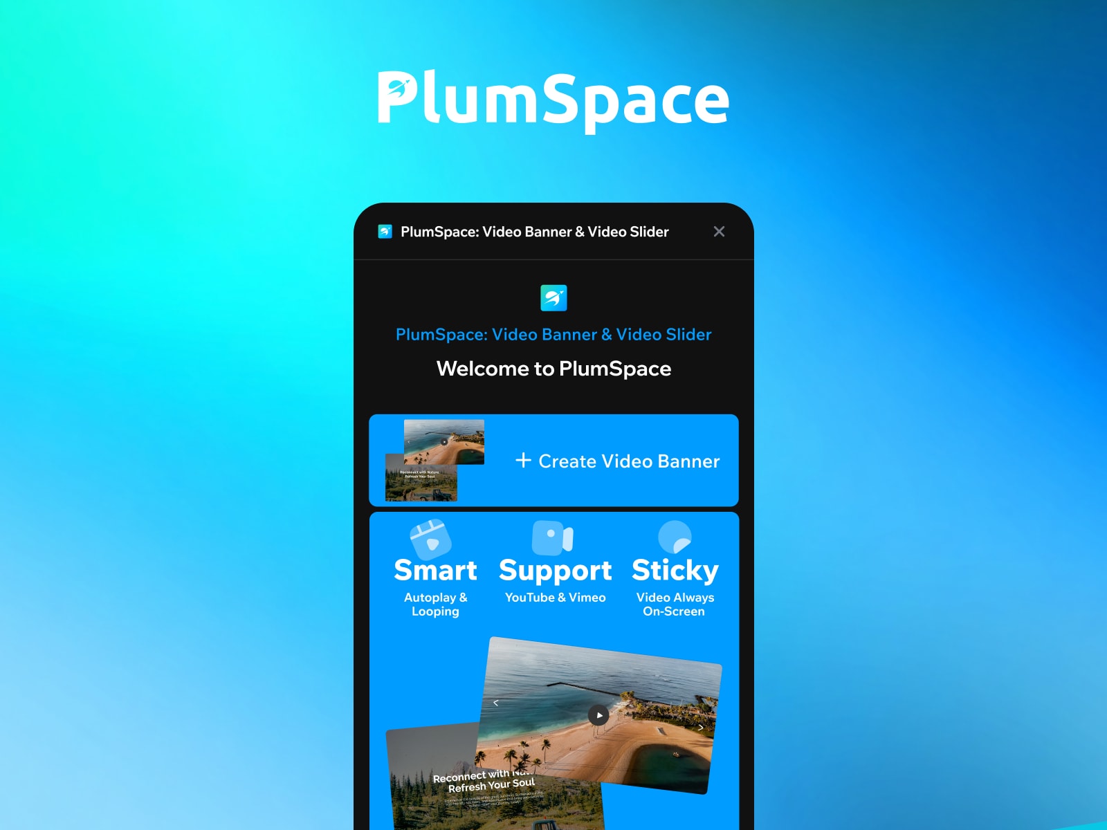 PlumSpace: Video Banner & Video Slider